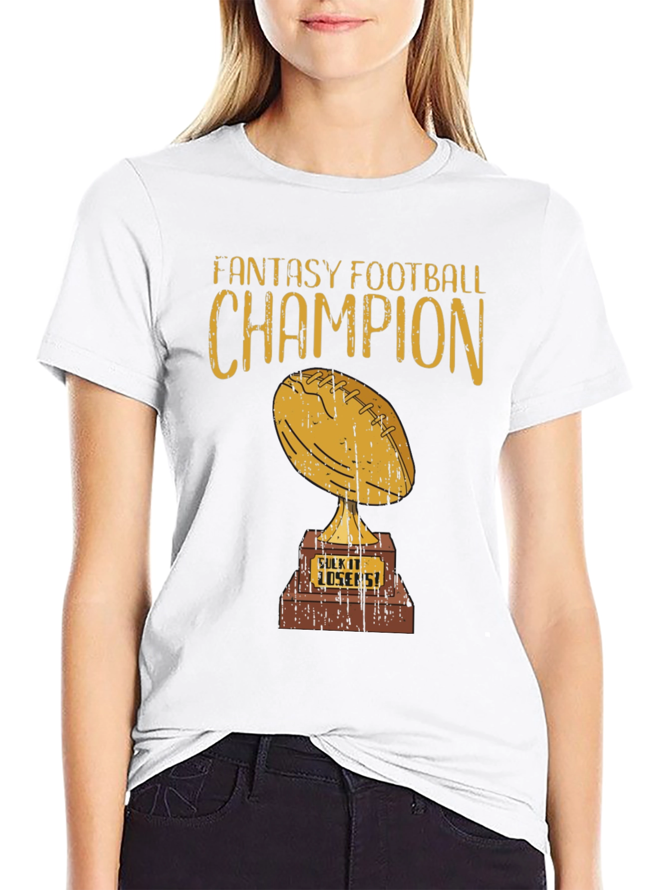 Fantasy Football Champion Trophy Graphic Tee