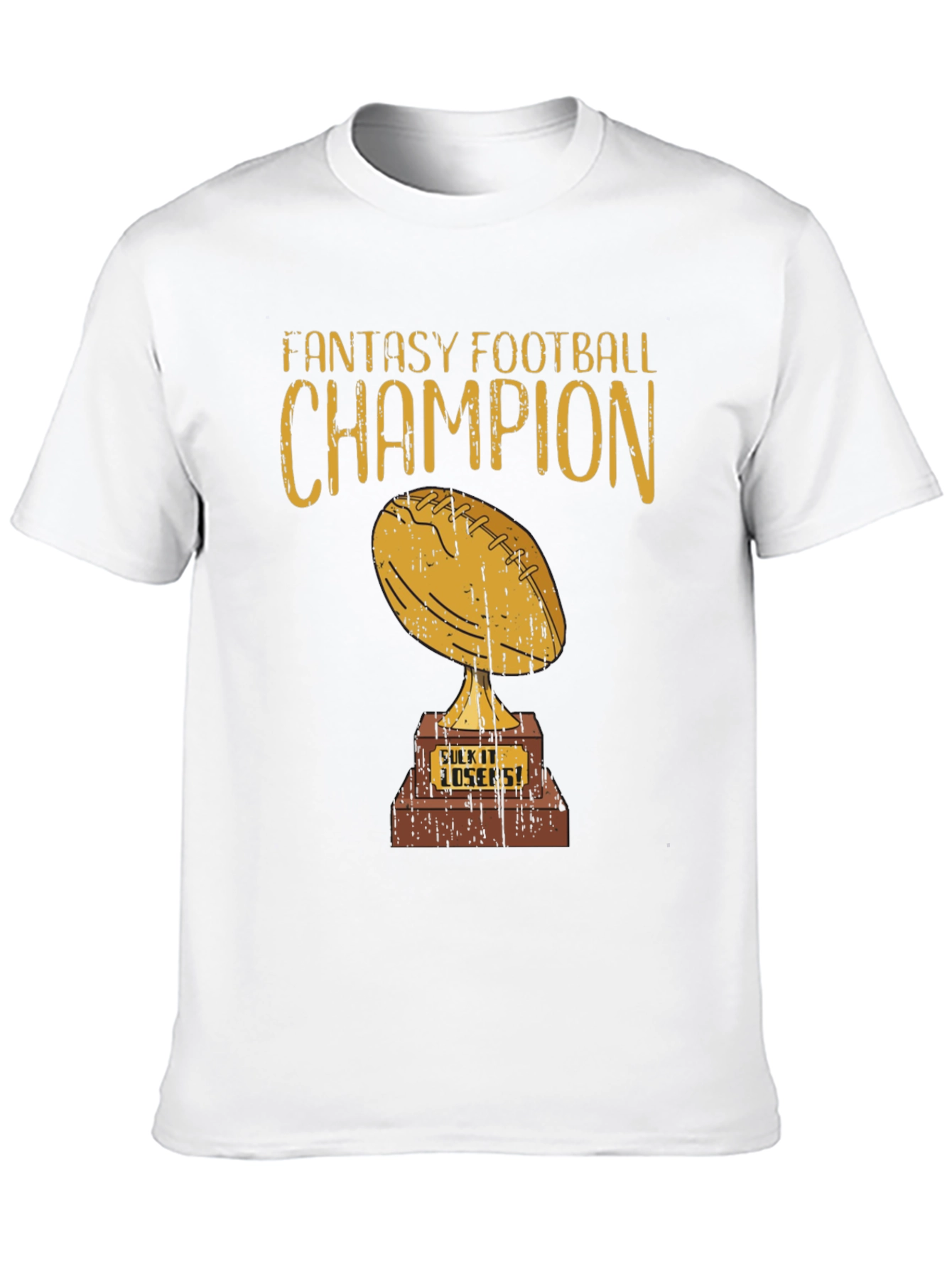 Fantasy Football Champion Trophy Graphic Tee