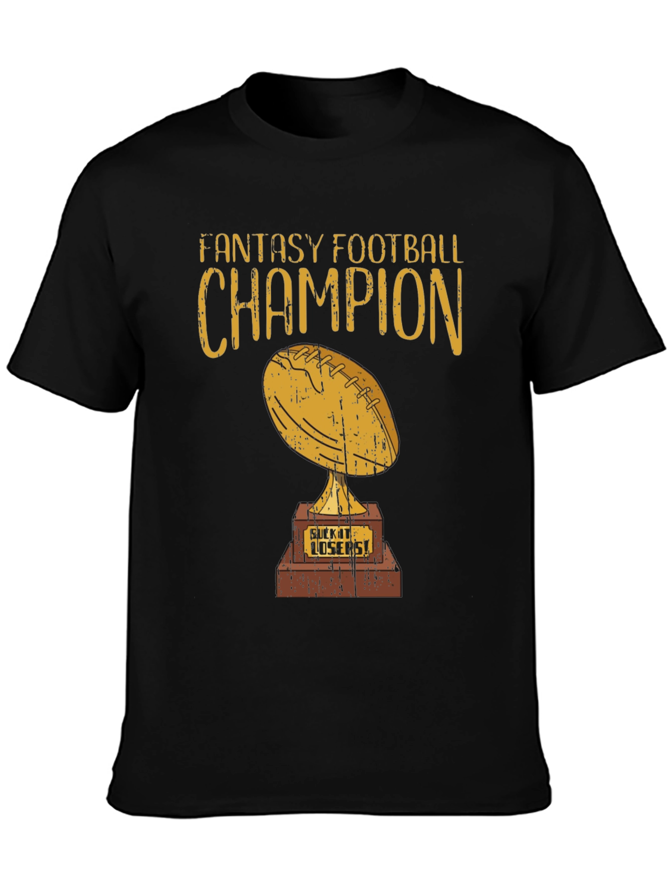 Fantasy Football Champion Trophy Graphic Tee