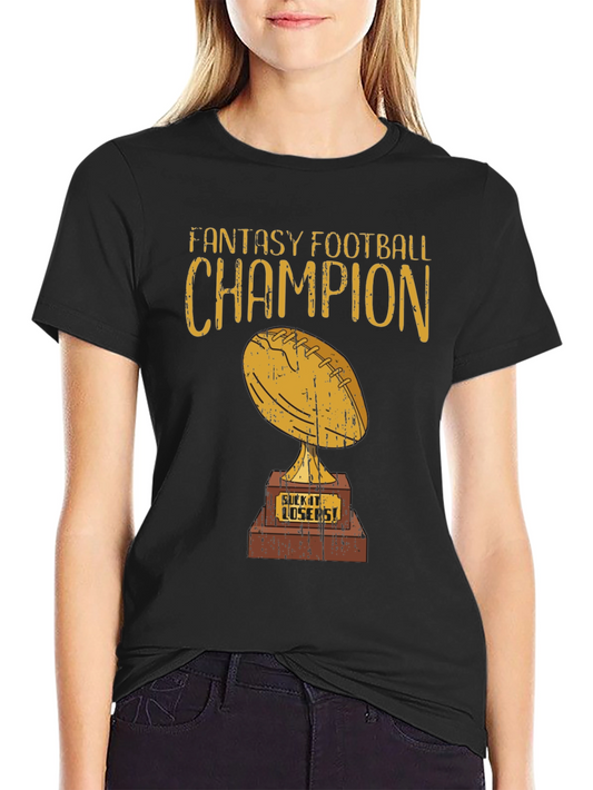 Fantasy Football Champion Trophy Graphic Tee