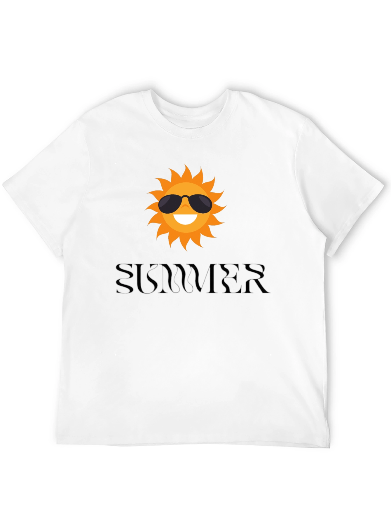 Summer Sun Graphic Black T-Shirt