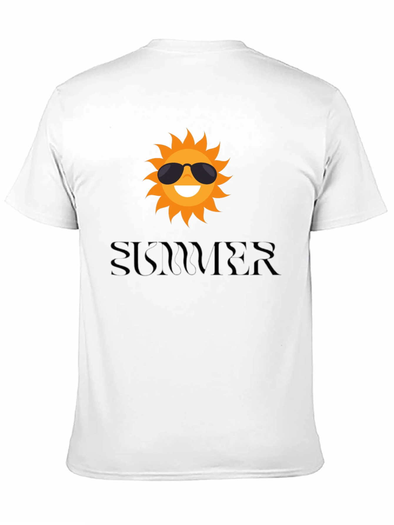 Summer Sun Graphic Black T-Shirt
