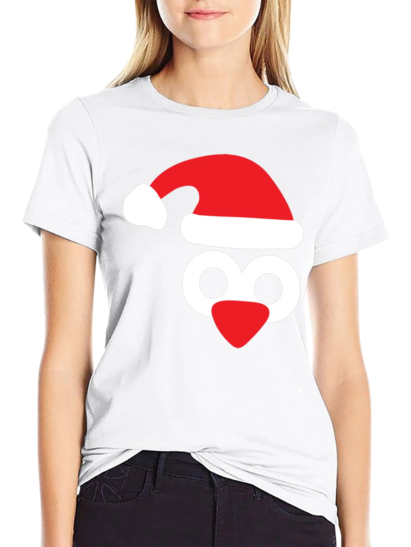 Festive Penguin Tee - Santa Hat Holiday Shirt