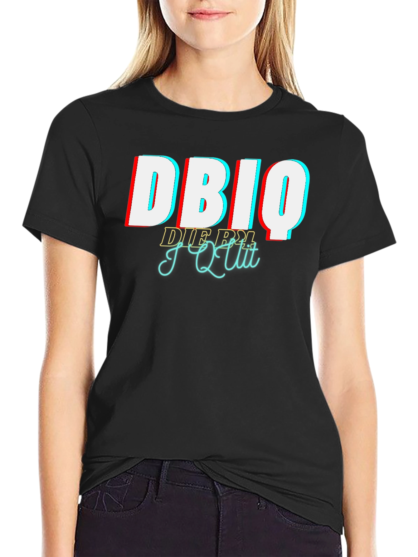 DBIQ I Quit Mens Graphic Tee - Black