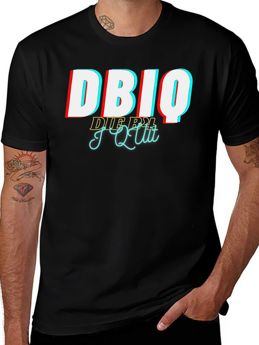 DBIQ I Quit Mens Graphic Tee - Black