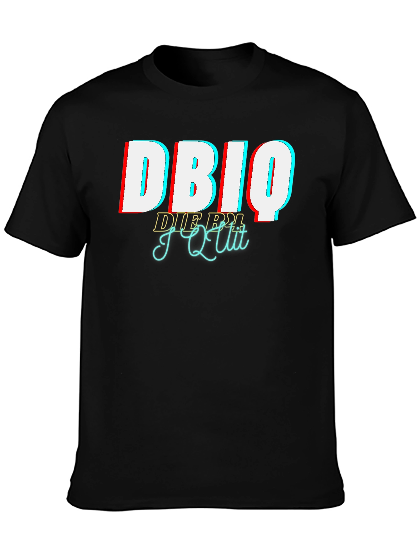 DBIQ I Quit Mens Graphic Tee - Black