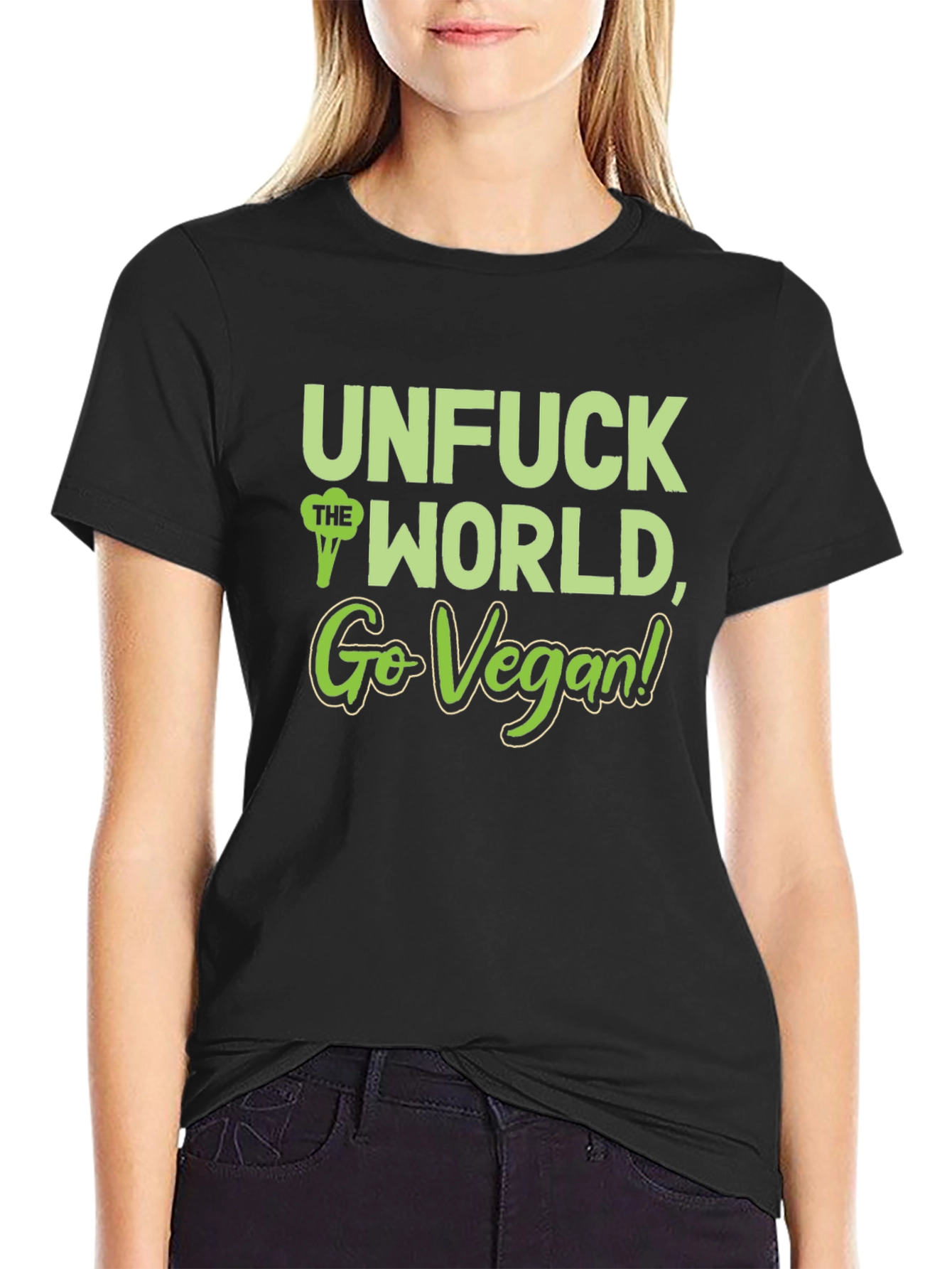Unfuck the World Go Vegan T-Shirt