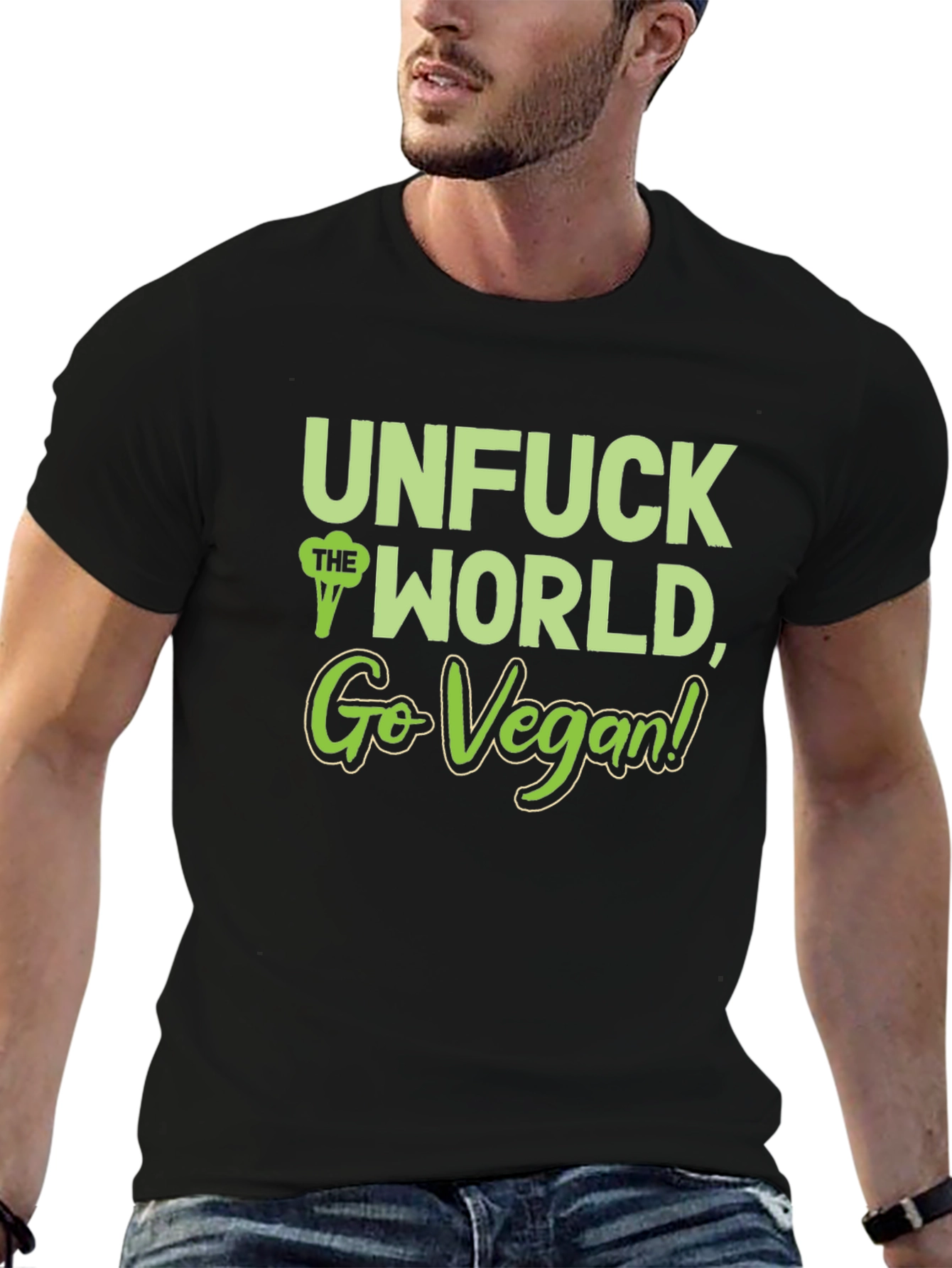 Unfuck the World Go Vegan T-Shirt
