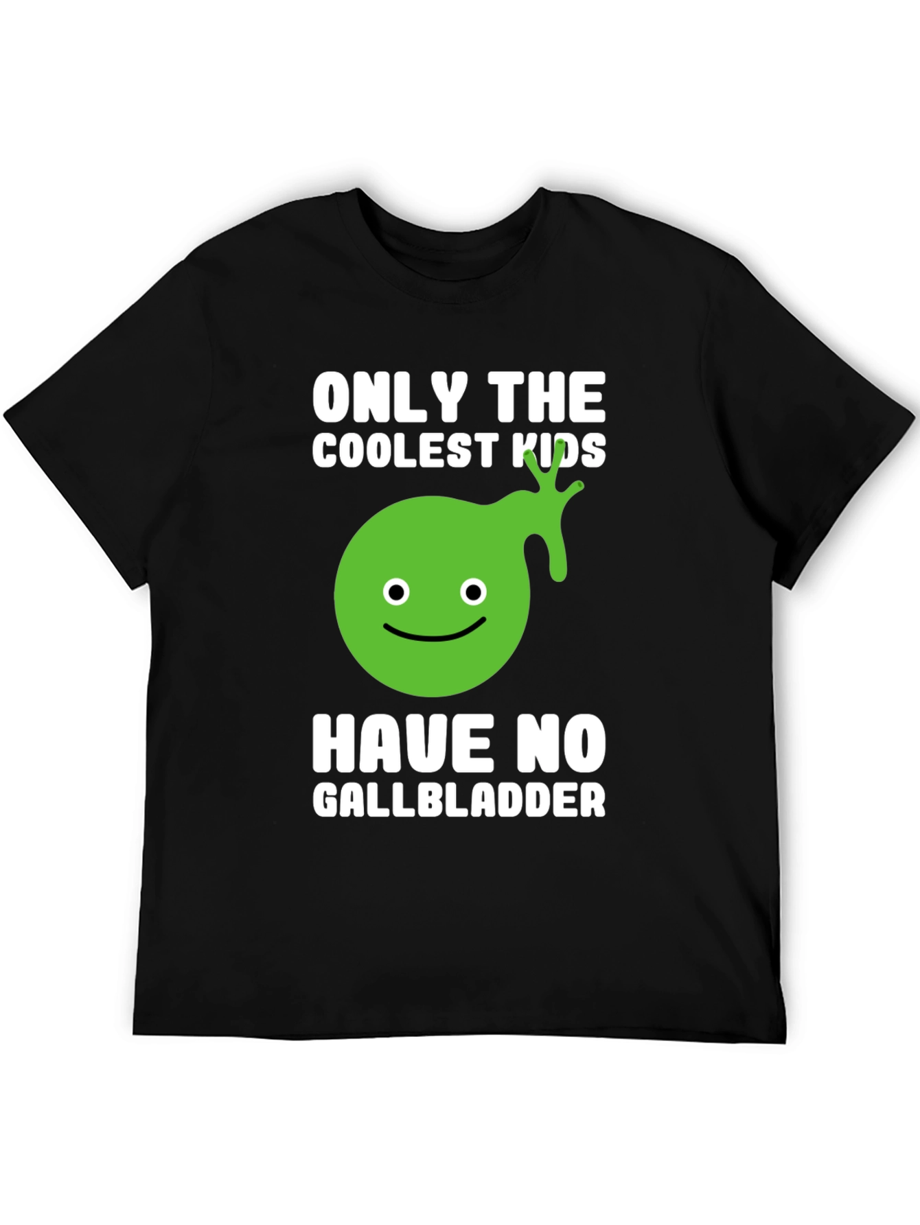 Coolest Kids No Gallbladder Funny Graphic T-Shirt