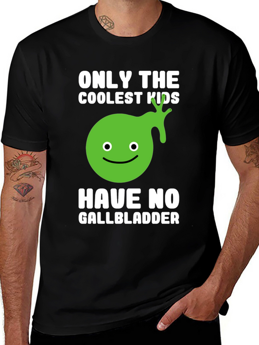 Coolest Kids No Gallbladder Funny Graphic T-Shirt