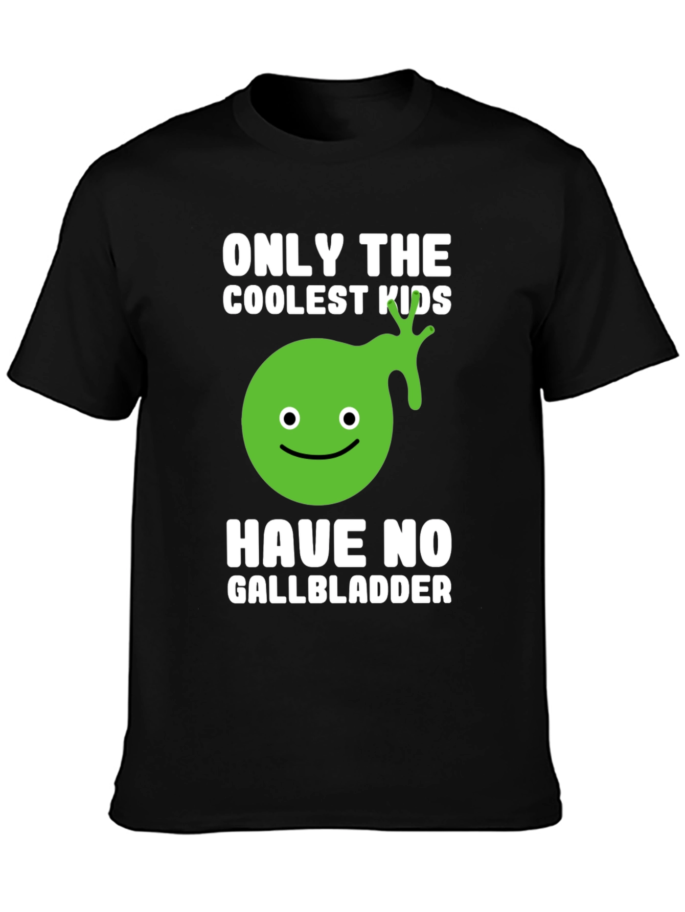 Coolest Kids No Gallbladder Funny Graphic T-Shirt