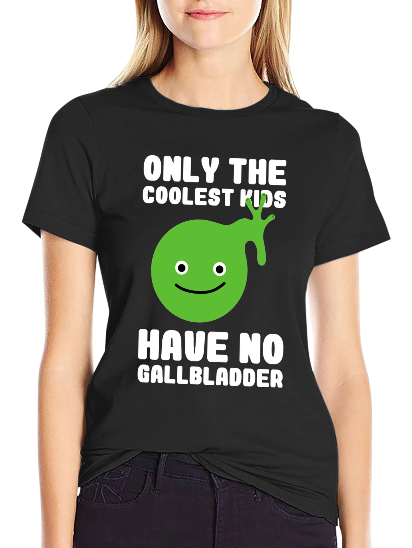 Coolest Kids No Gallbladder Funny Graphic T-Shirt