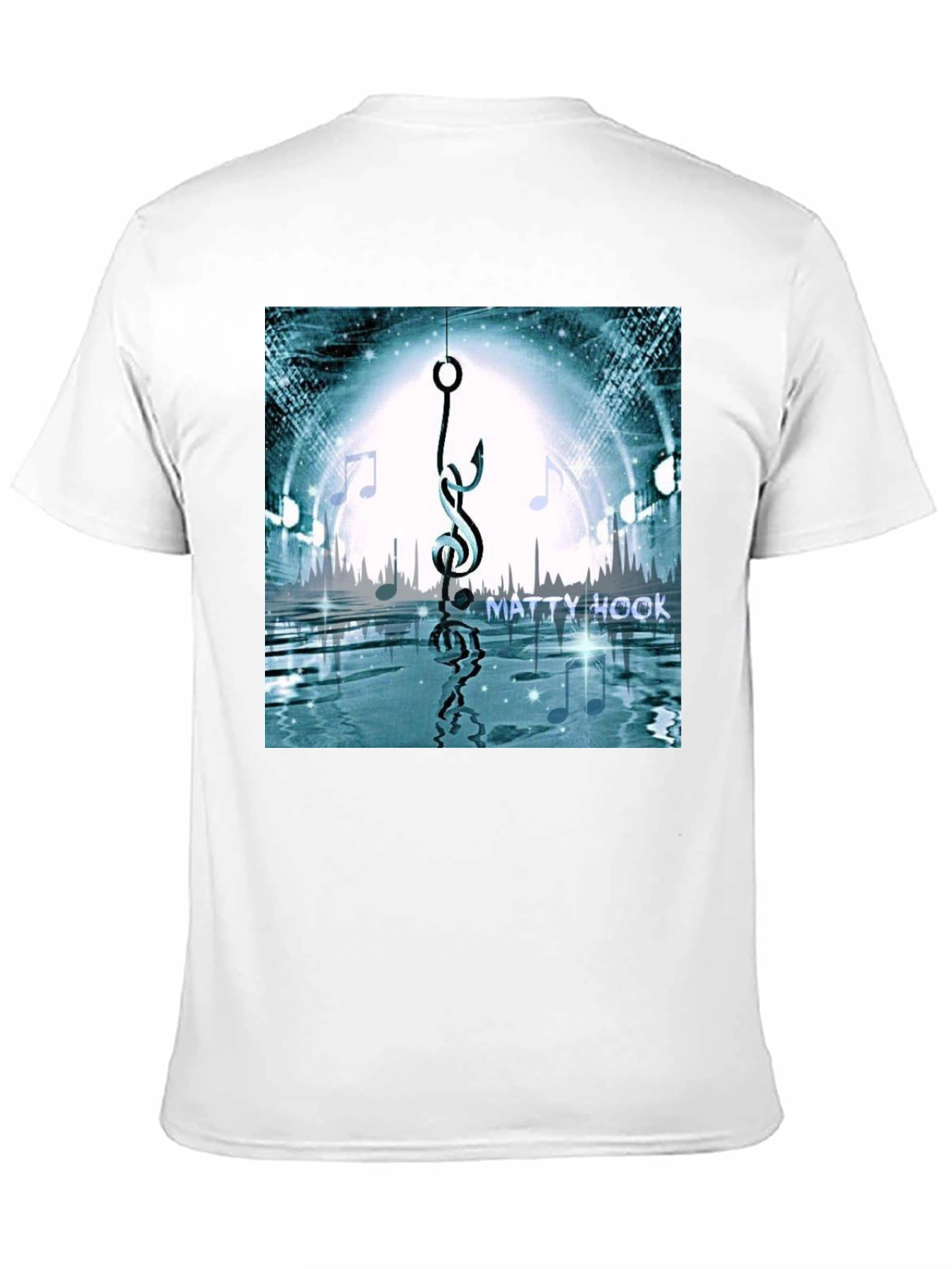 Matty Hook Music Graphic T-Shirt - Black Cotton Blend