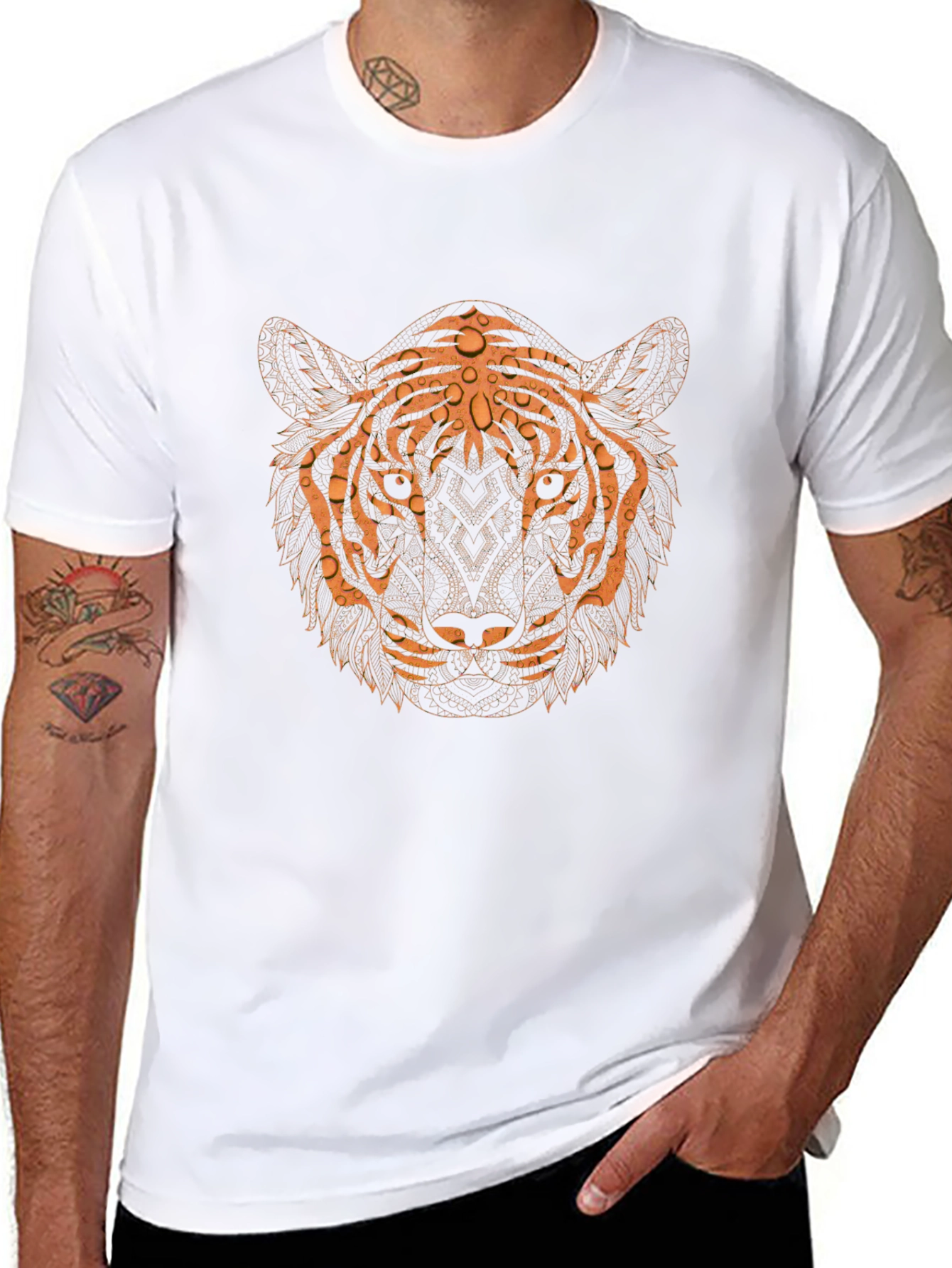 Black Tiger Graphic Tee - Mens