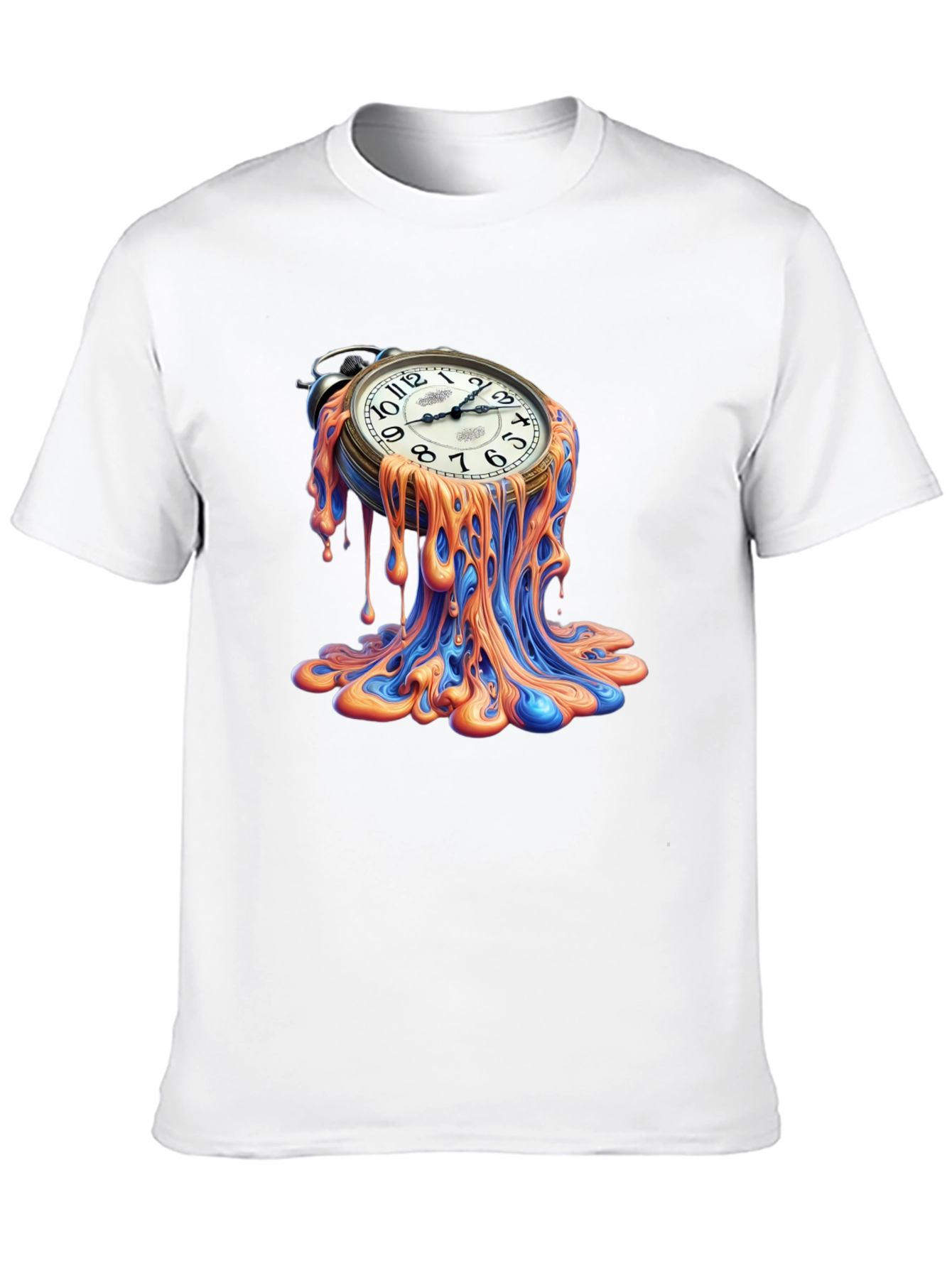 Melting Clock Graphic Tee - Time is Fluid!