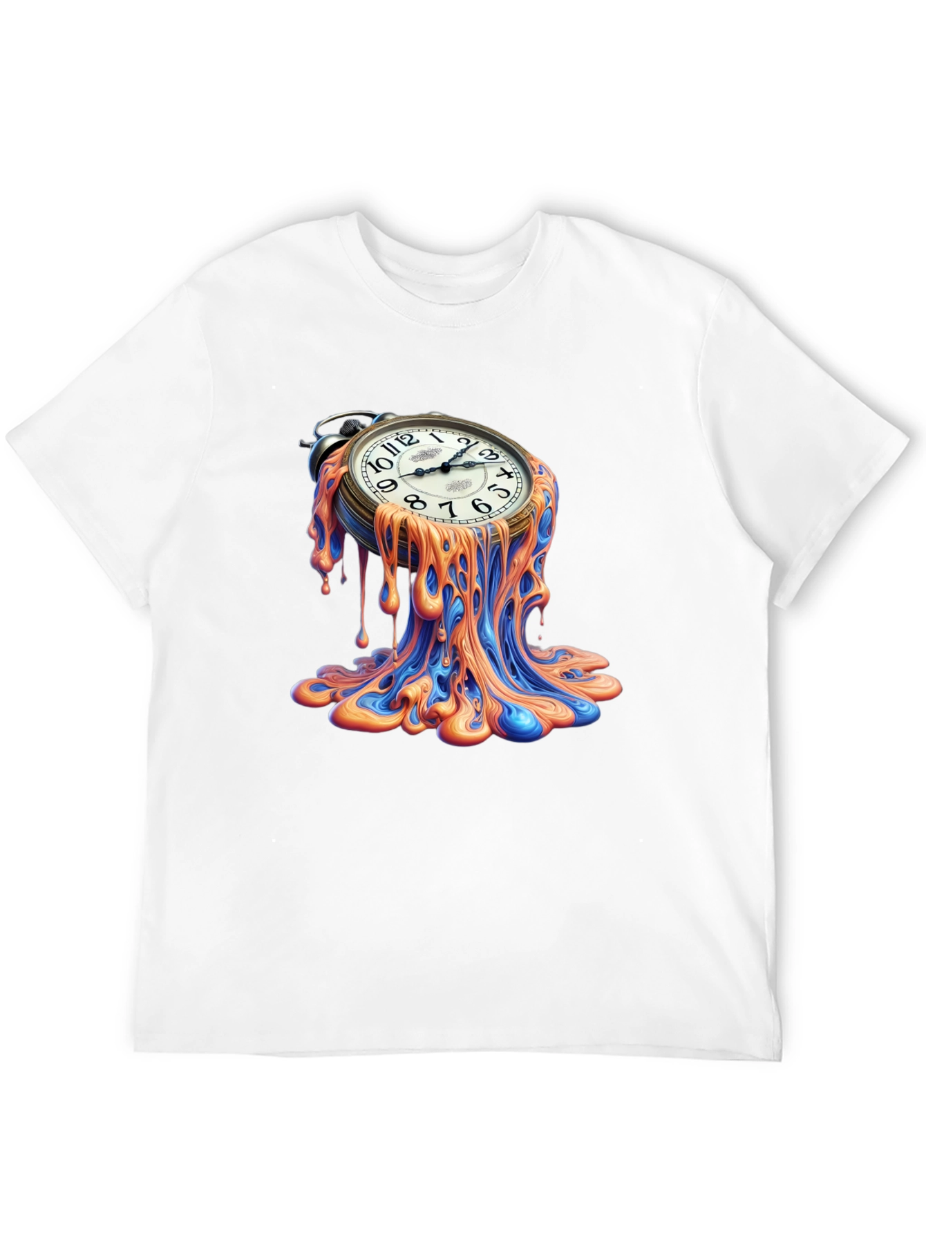 Melting Clock Graphic Tee - Time is Fluid!