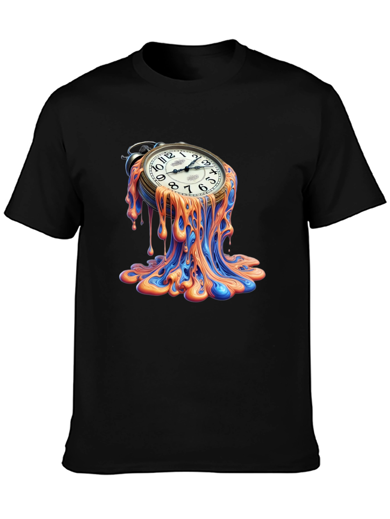 Melting Clock Graphic Tee - Time is Fluid!