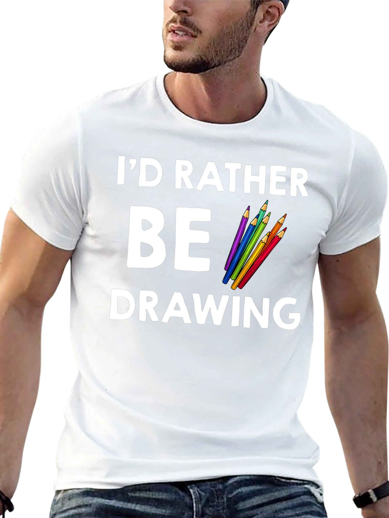 Id Rather Be Drawing Graphic Tee