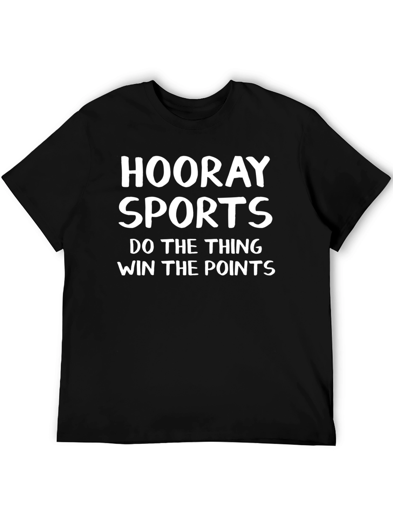 Hooray Sports Black Graphic Tee