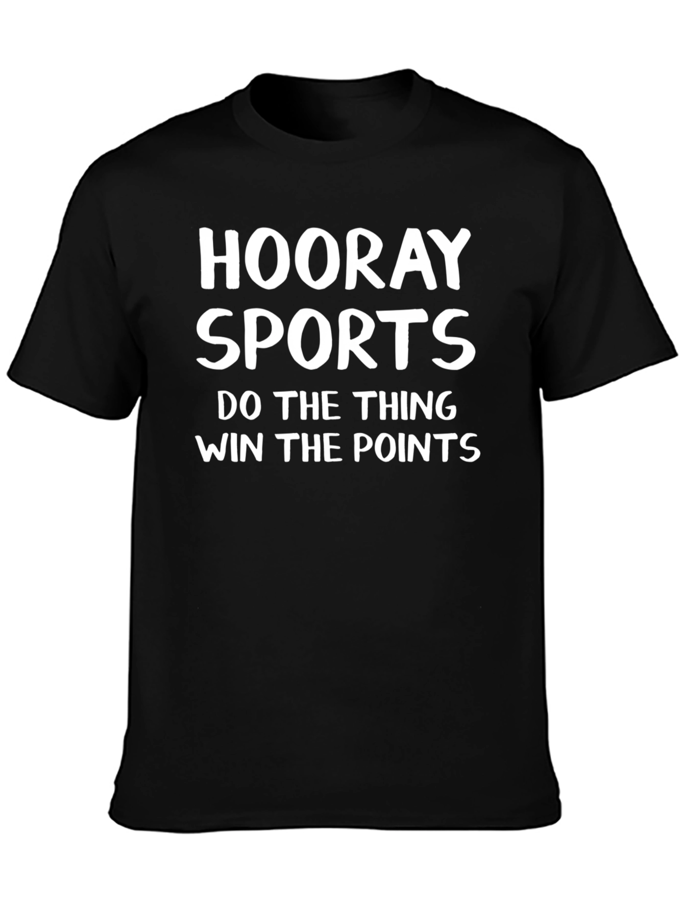 Hooray Sports Black Graphic Tee