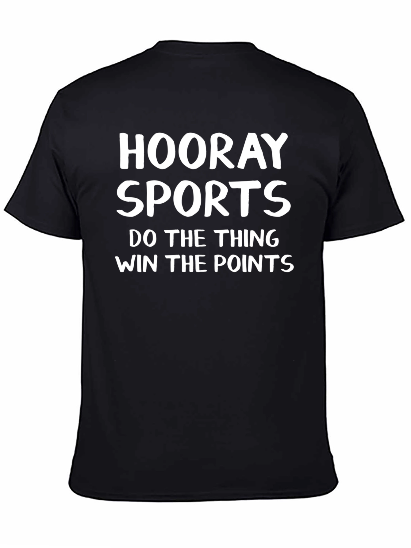 Hooray Sports Black Graphic Tee