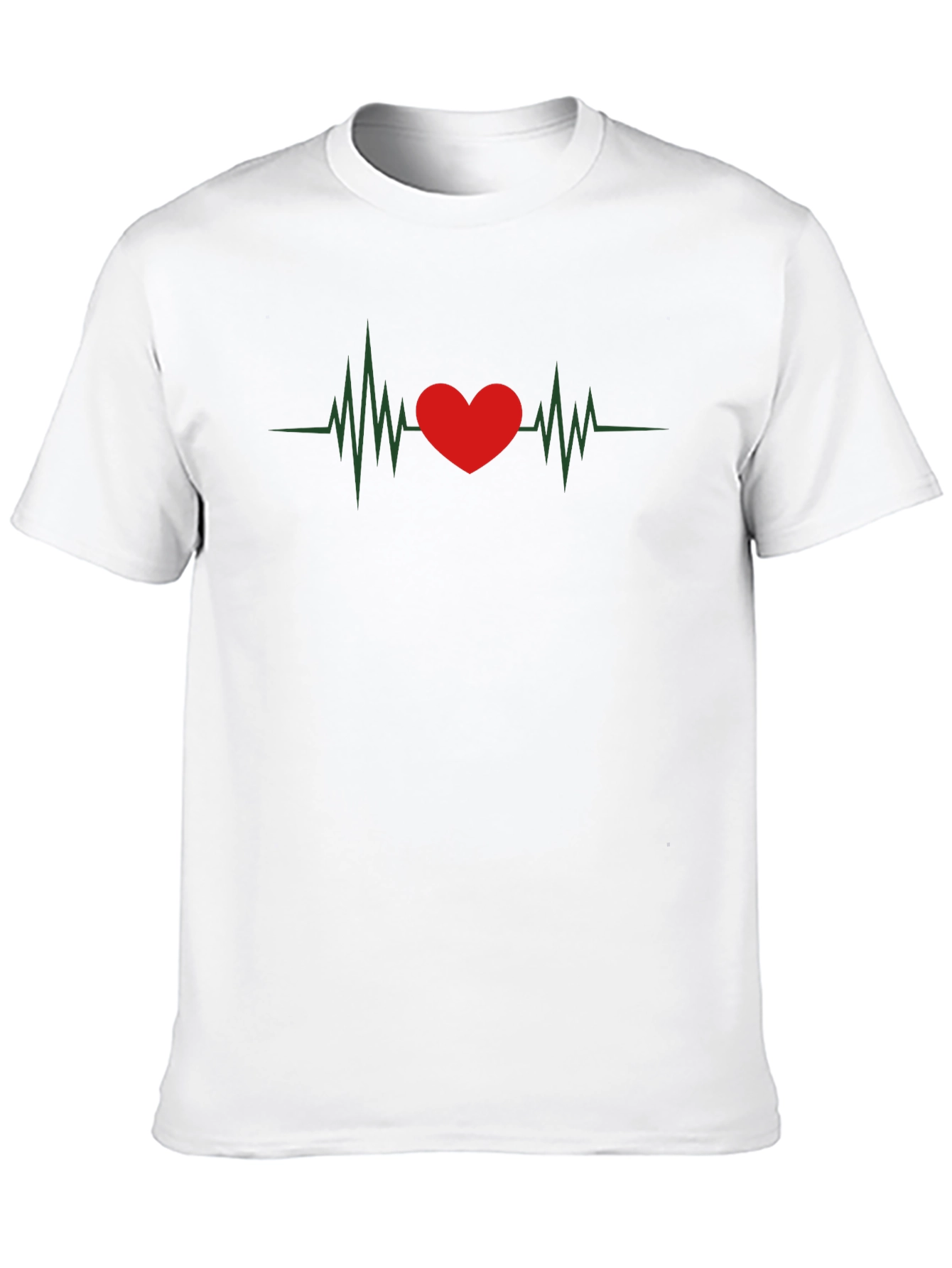 Heartbeat Graphic Tee - Love Pulse T-Shirt