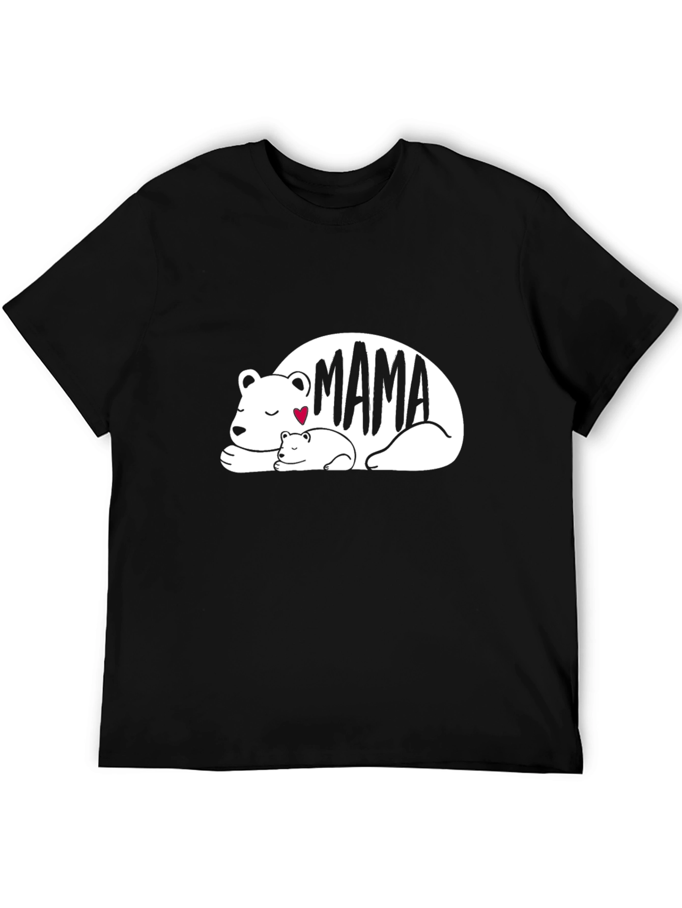 Mama Bear Graphic T-Shirt - Black Casual Tee