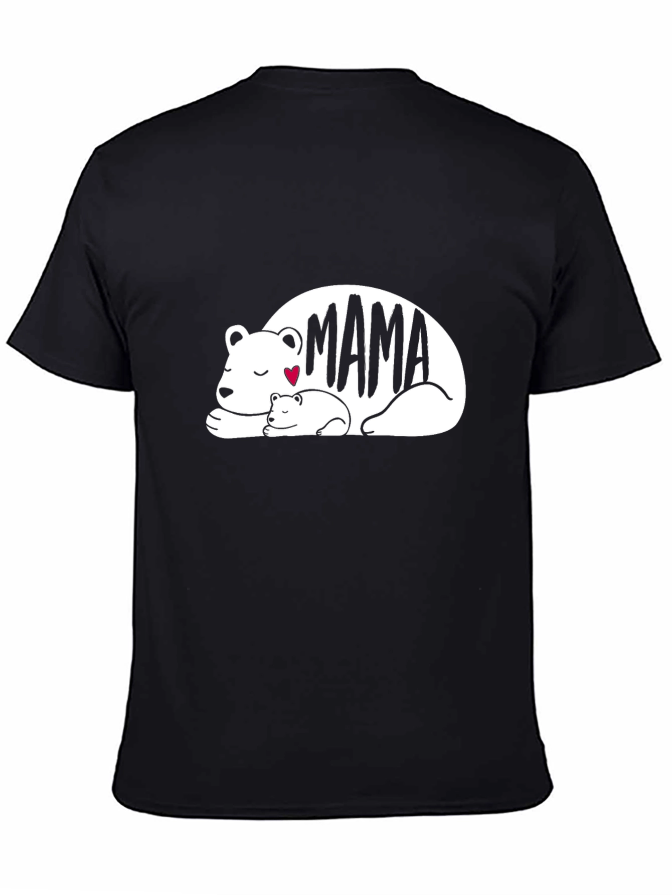 Mama Bear Graphic T-Shirt - Black Casual Tee