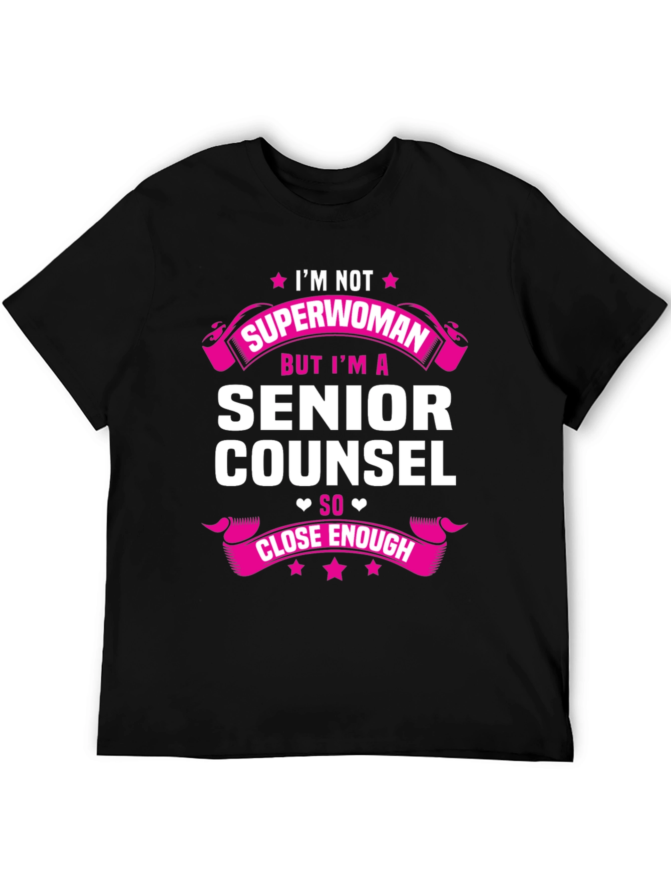 Senior Counsel Superwoman Graphic Tee - Black