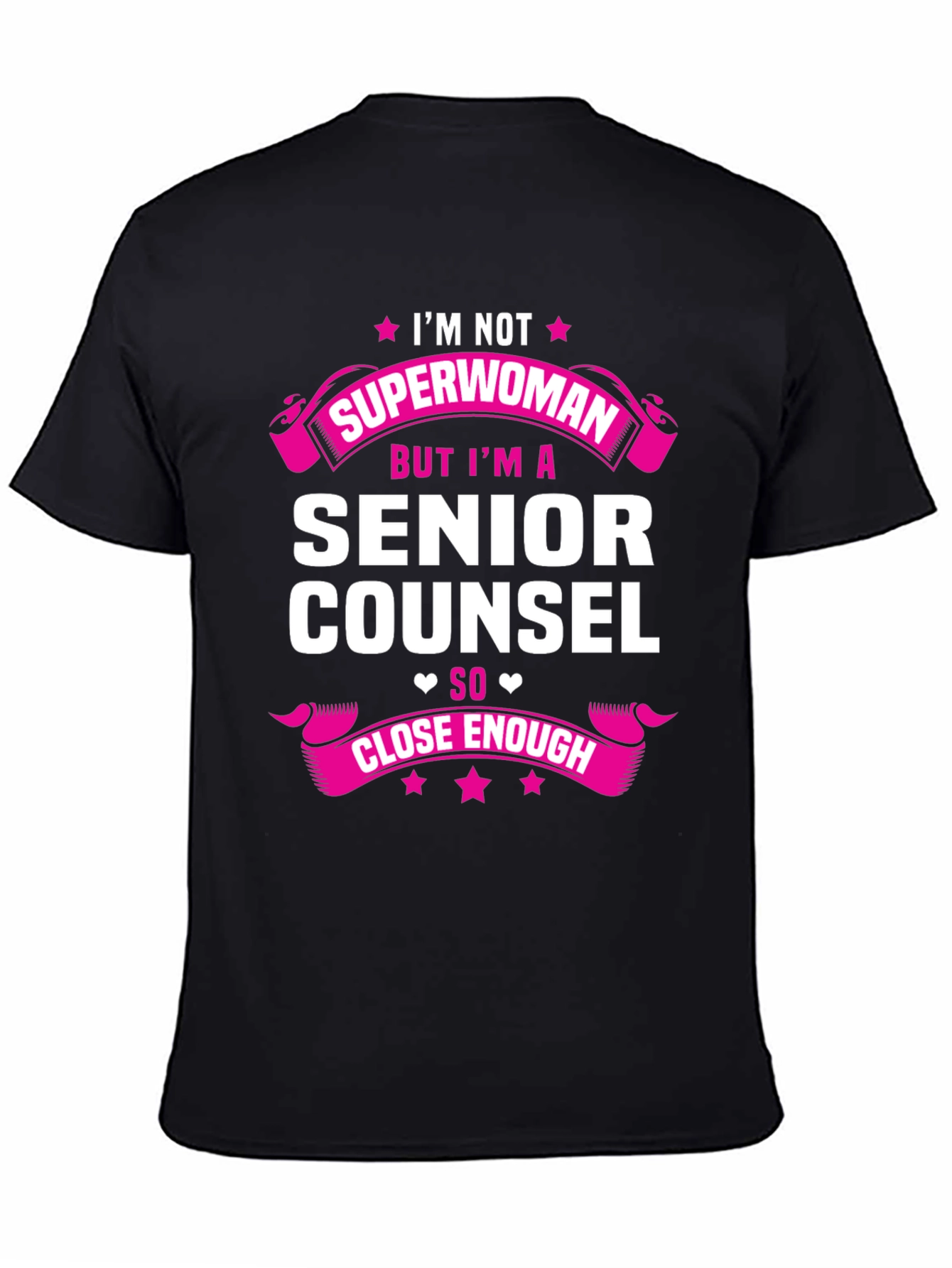 Senior Counsel Superwoman Graphic Tee - Black