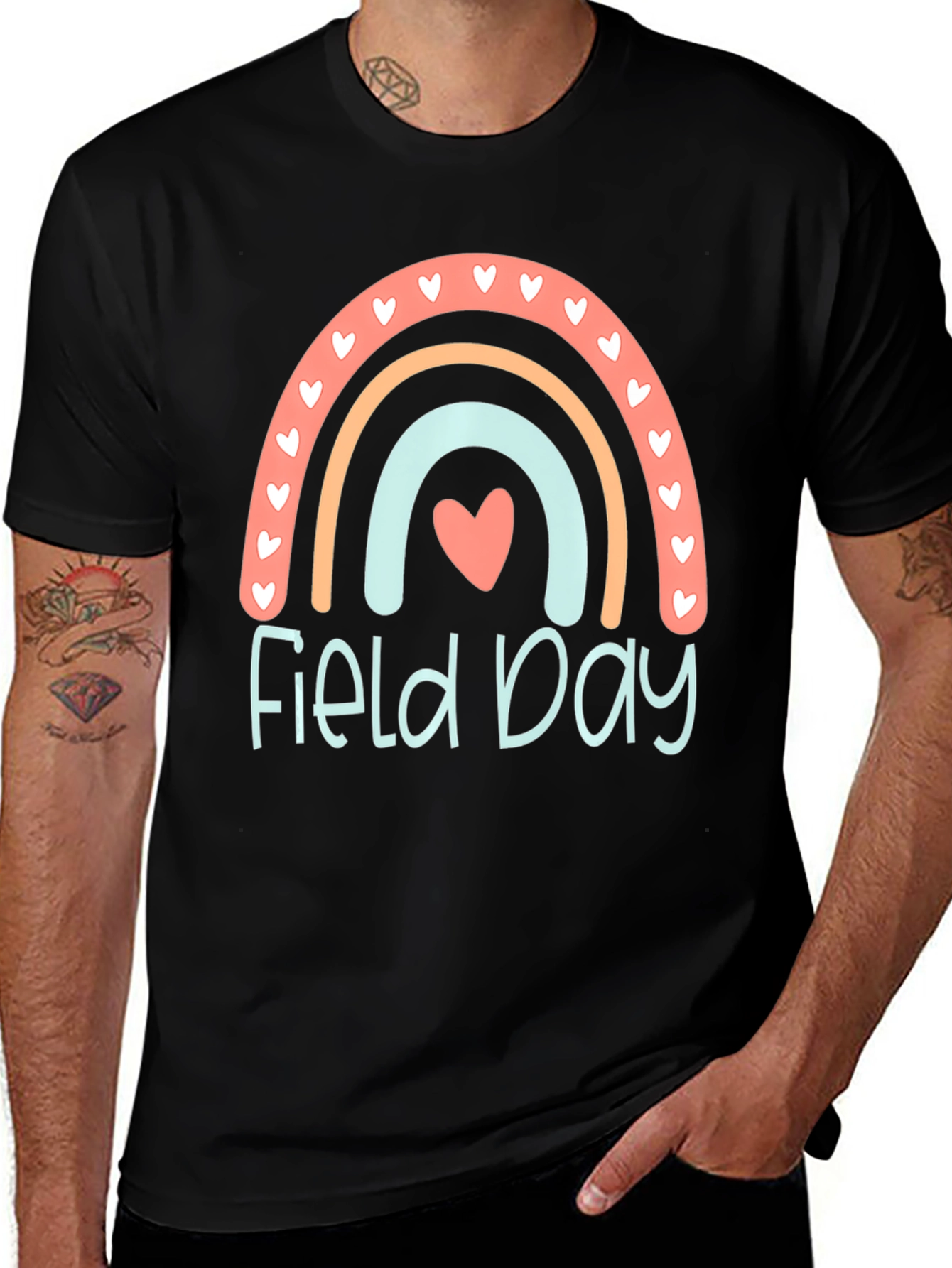 Field Day Rainbow Heart T-Shirt
