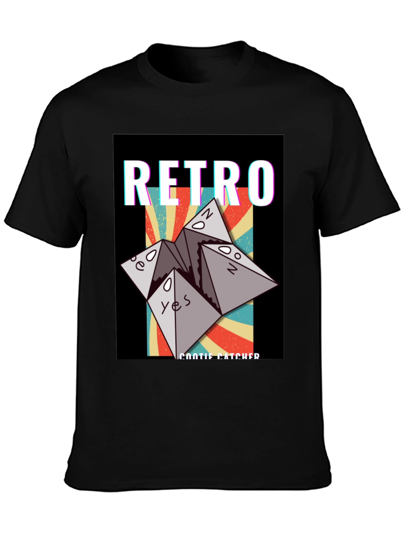 Retro Cootie Catcher Graphic T-Shirt