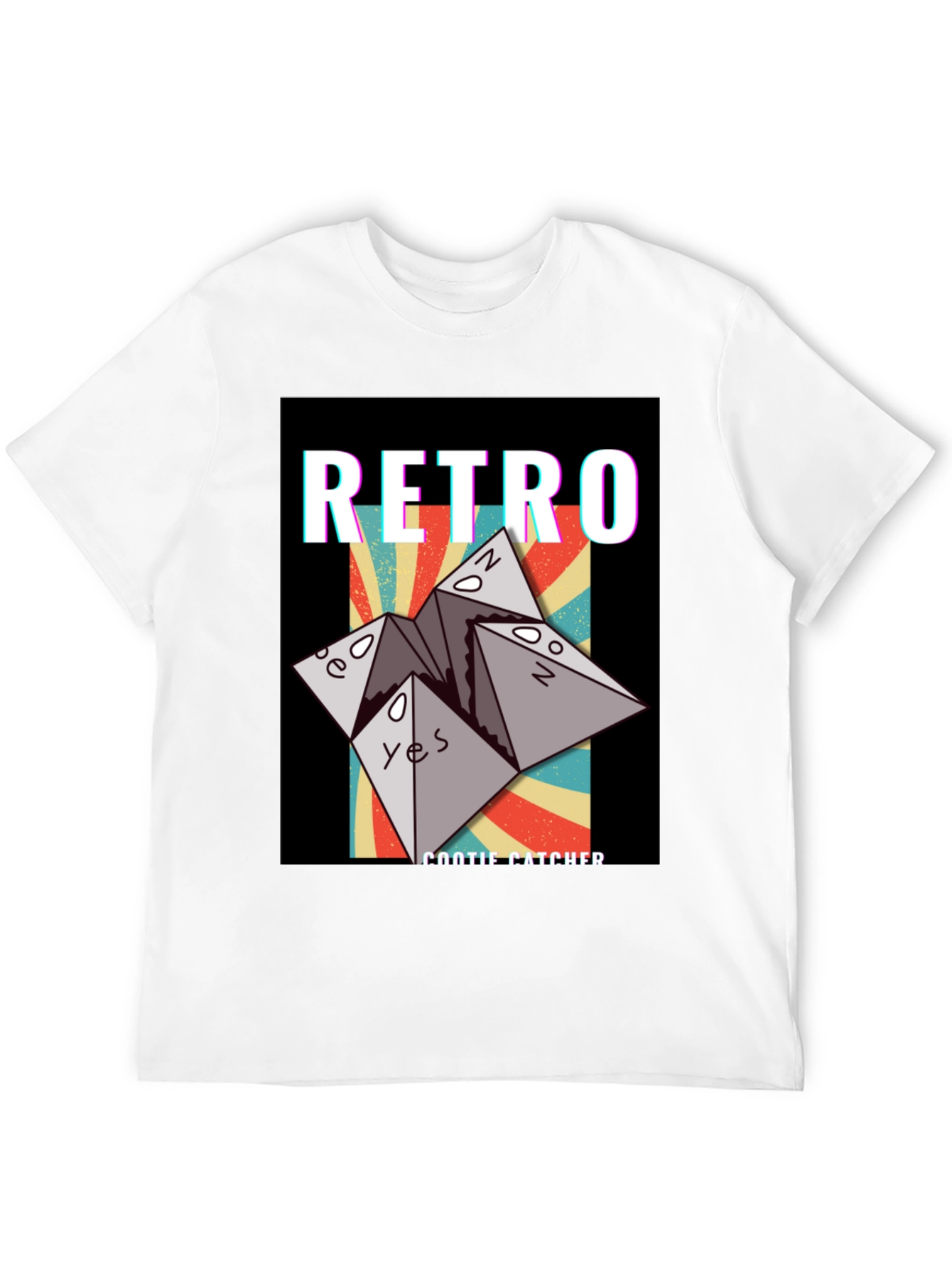 Retro Cootie Catcher Graphic T-Shirt