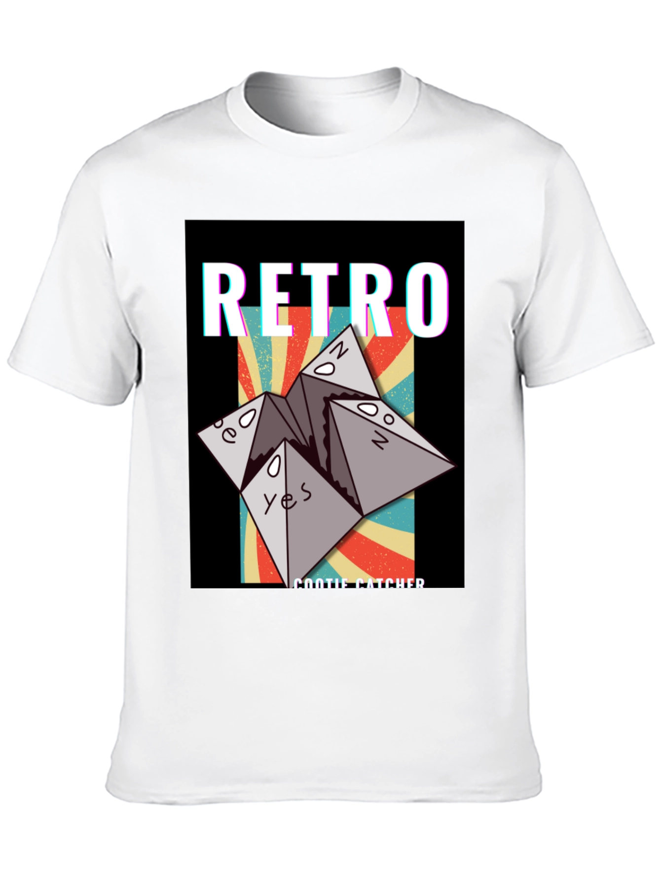 Retro Cootie Catcher Graphic T-Shirt