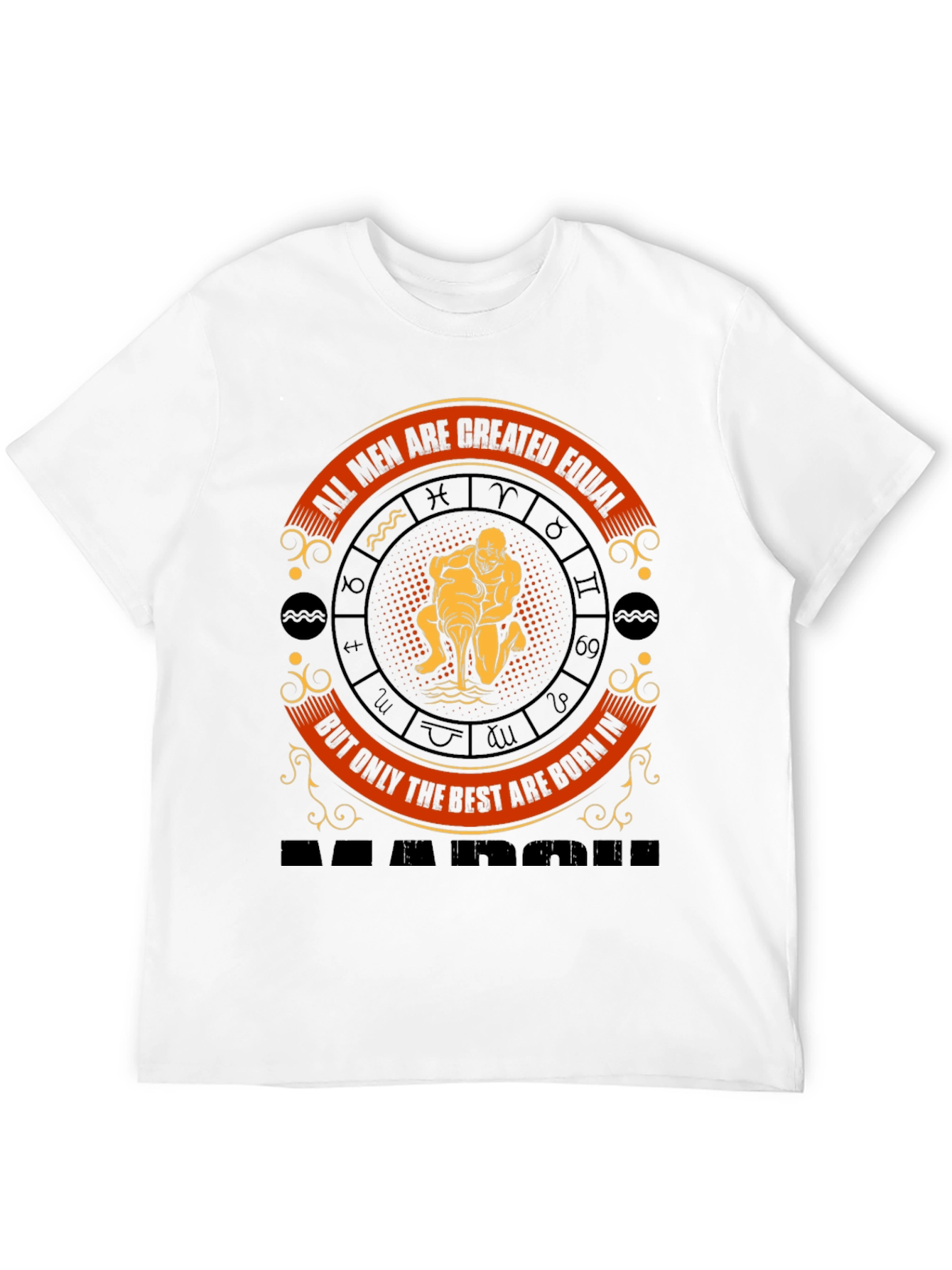 Born in March T-Shirt - Zodiac Aquarius Tee