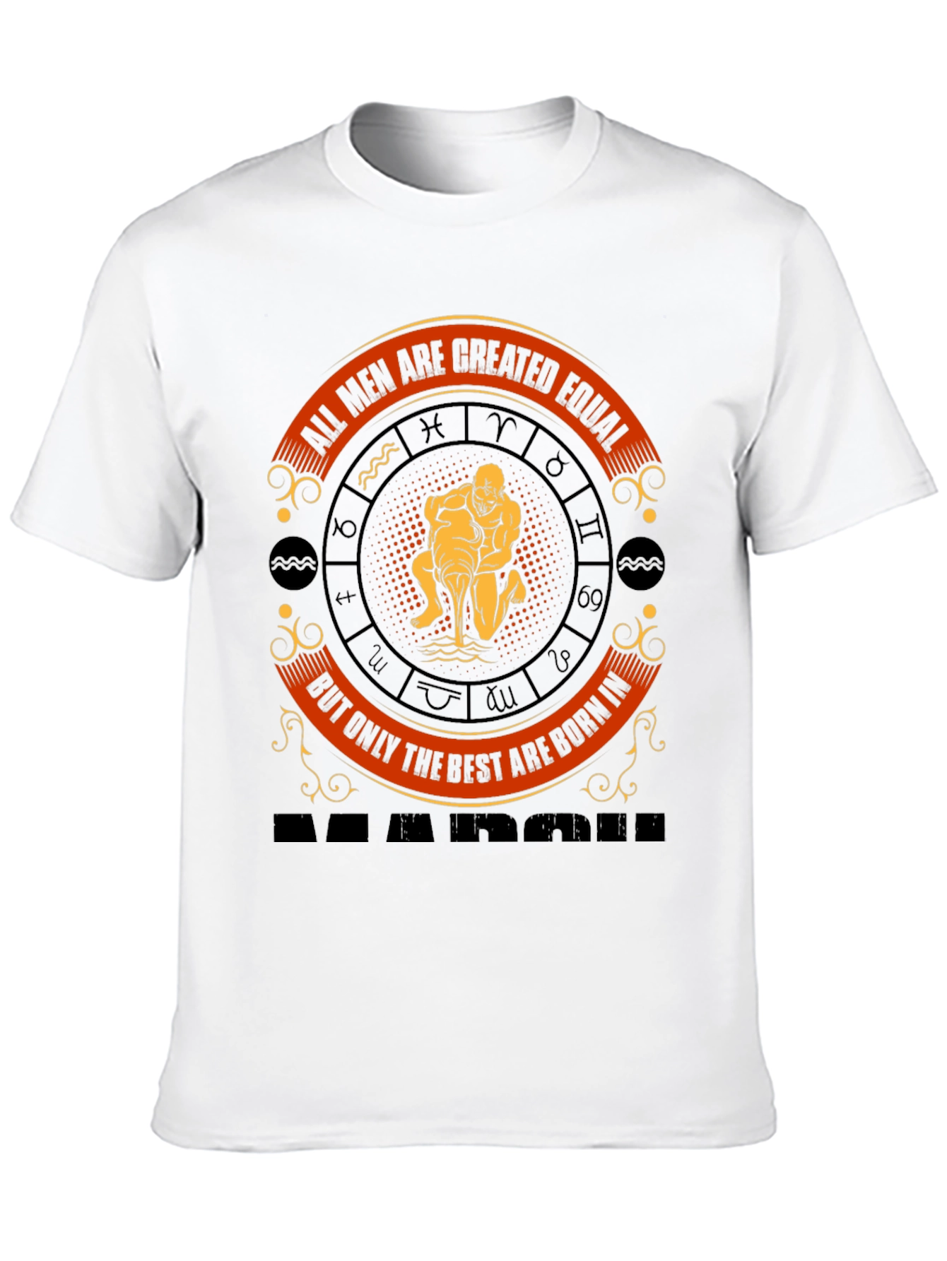 Born in March T-Shirt - Zodiac Aquarius Tee