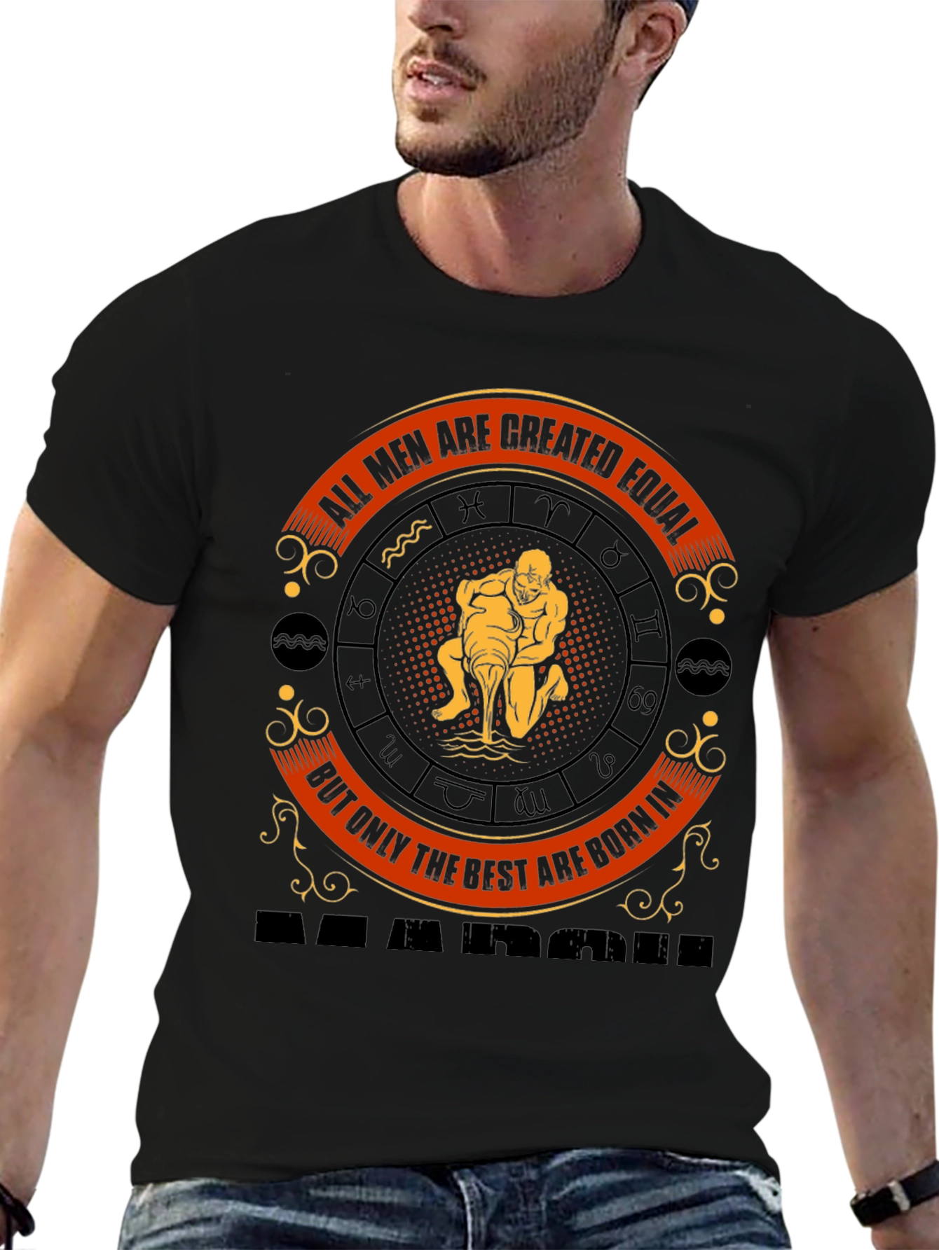 Born in March T-Shirt - Zodiac Aquarius Tee