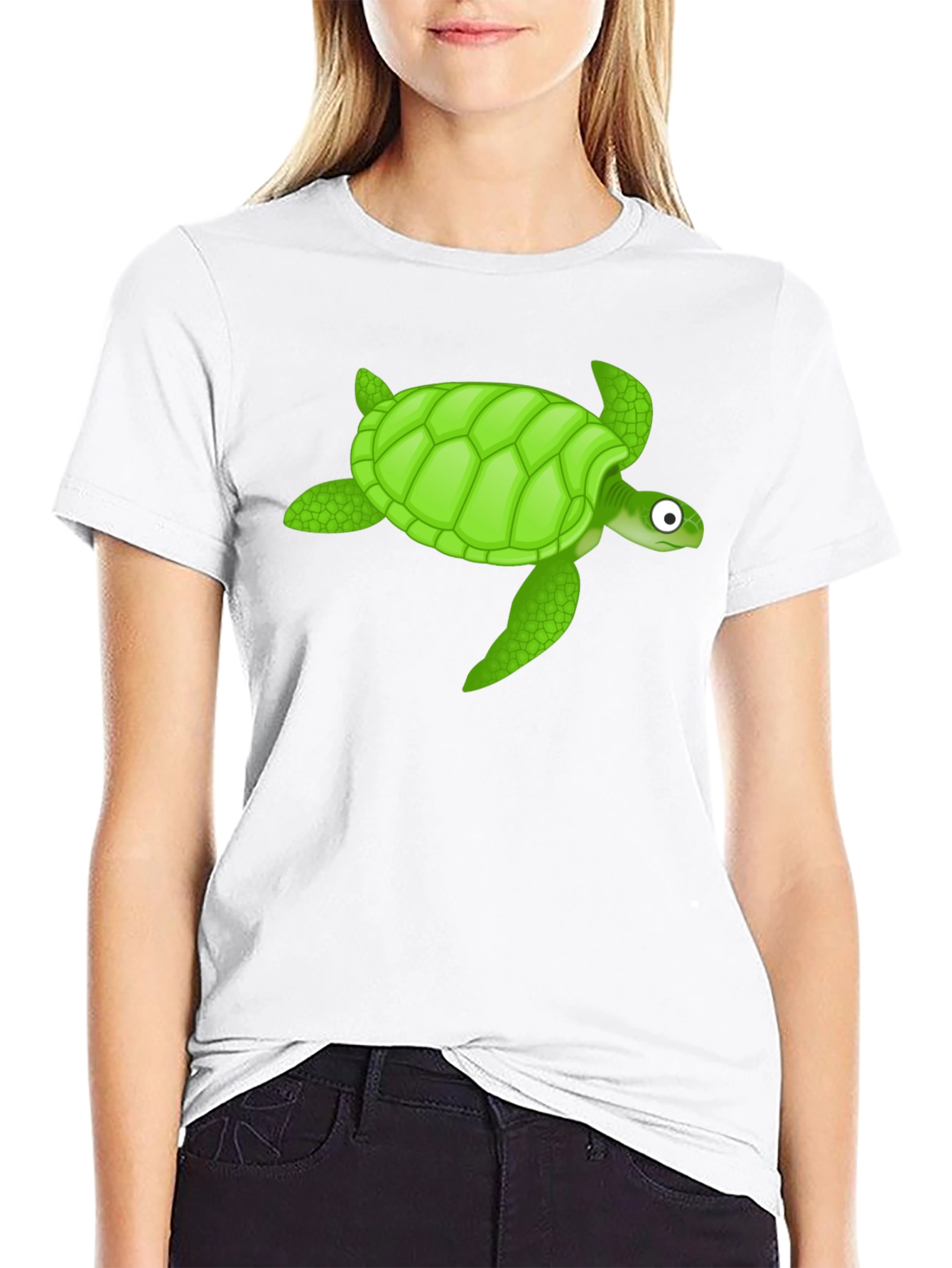 Turtle Graphic Black T-Shirt