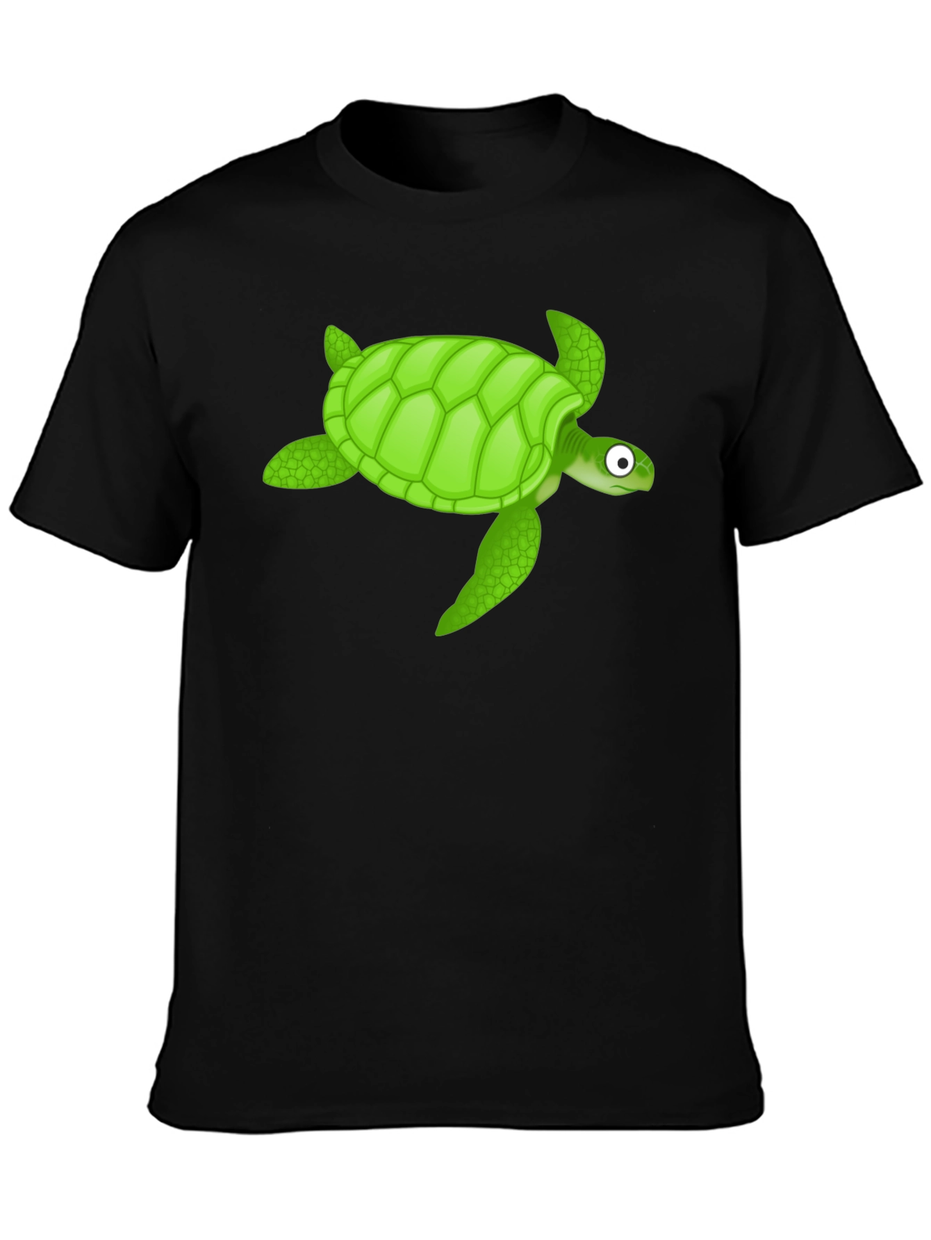 Turtle Graphic Black T-Shirt