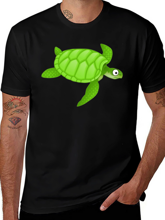 Turtle Graphic Black T-Shirt