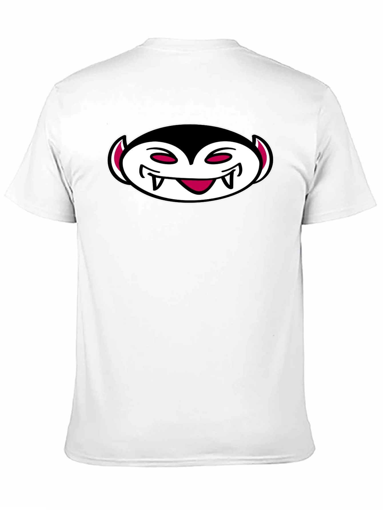 Vampire Cartoon Graphic Black T-Shirt