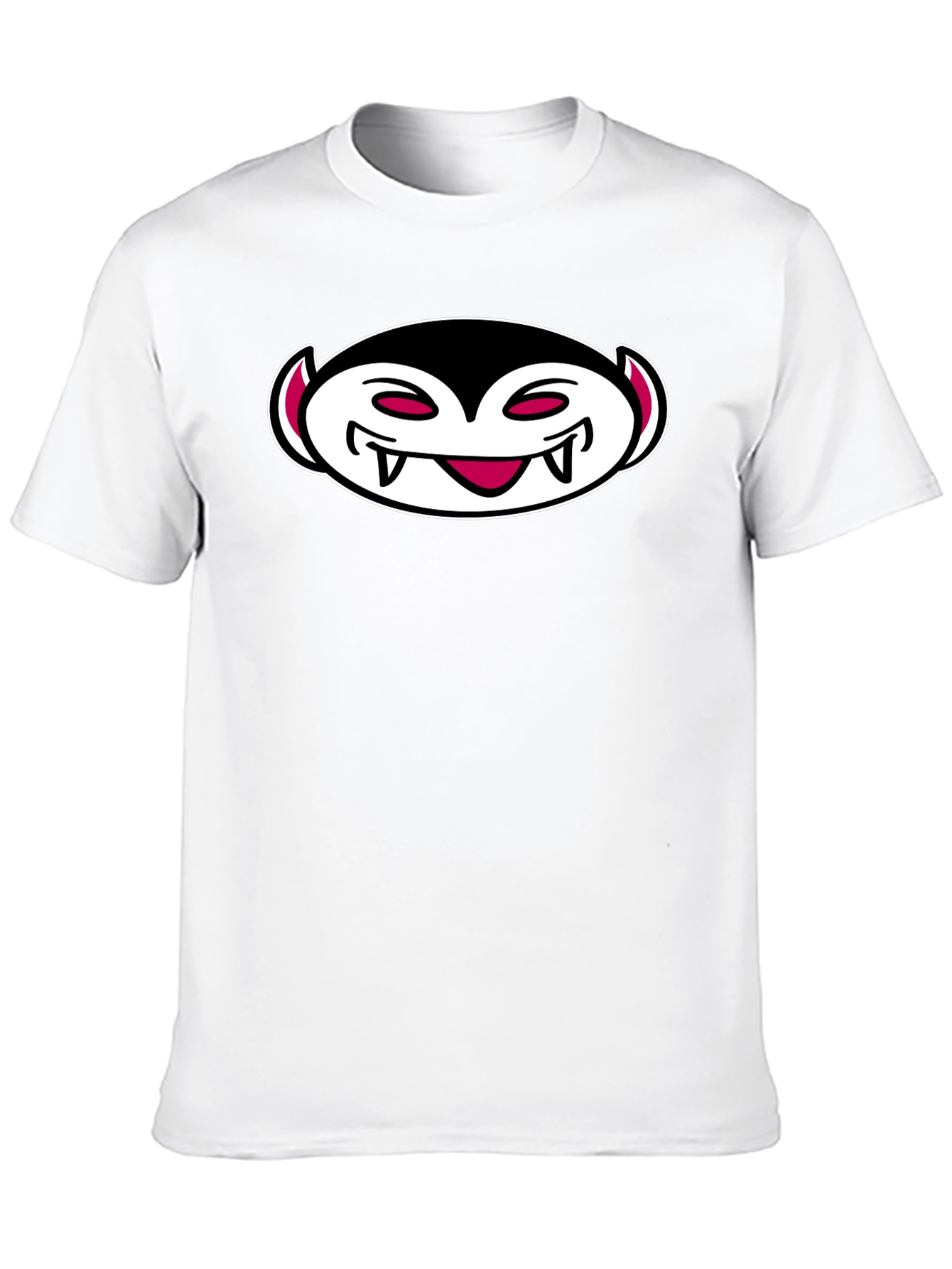 Vampire Cartoon Graphic Black T-Shirt