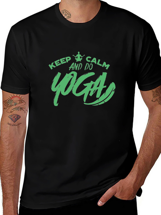 Keep Calm and Do Yoga Graphic T-Shirt