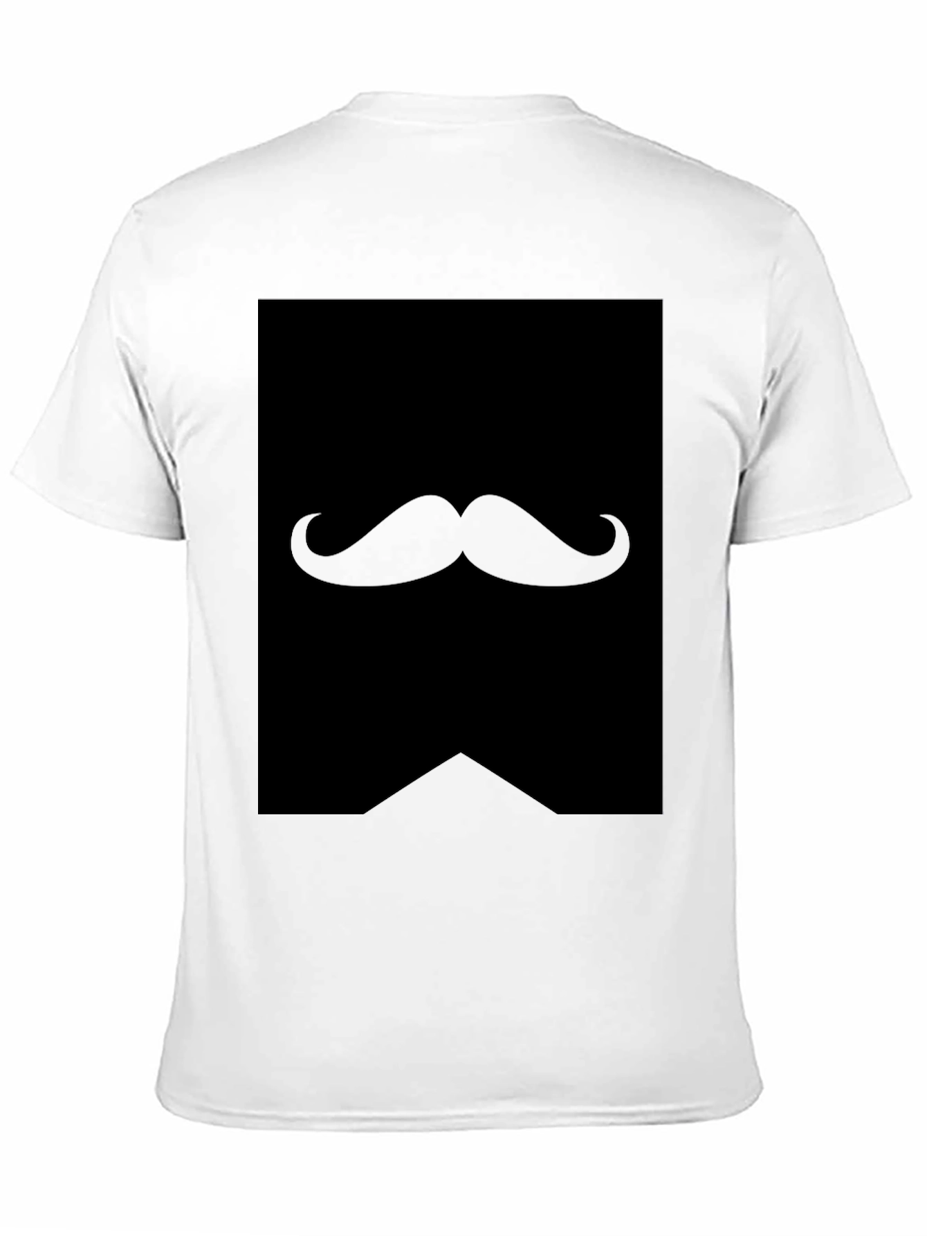 Mustache Graphic Black T-Shirt