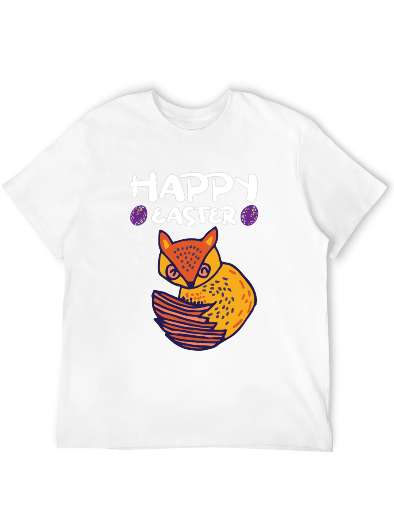 Happy Easter Owl T-Shirt - Black