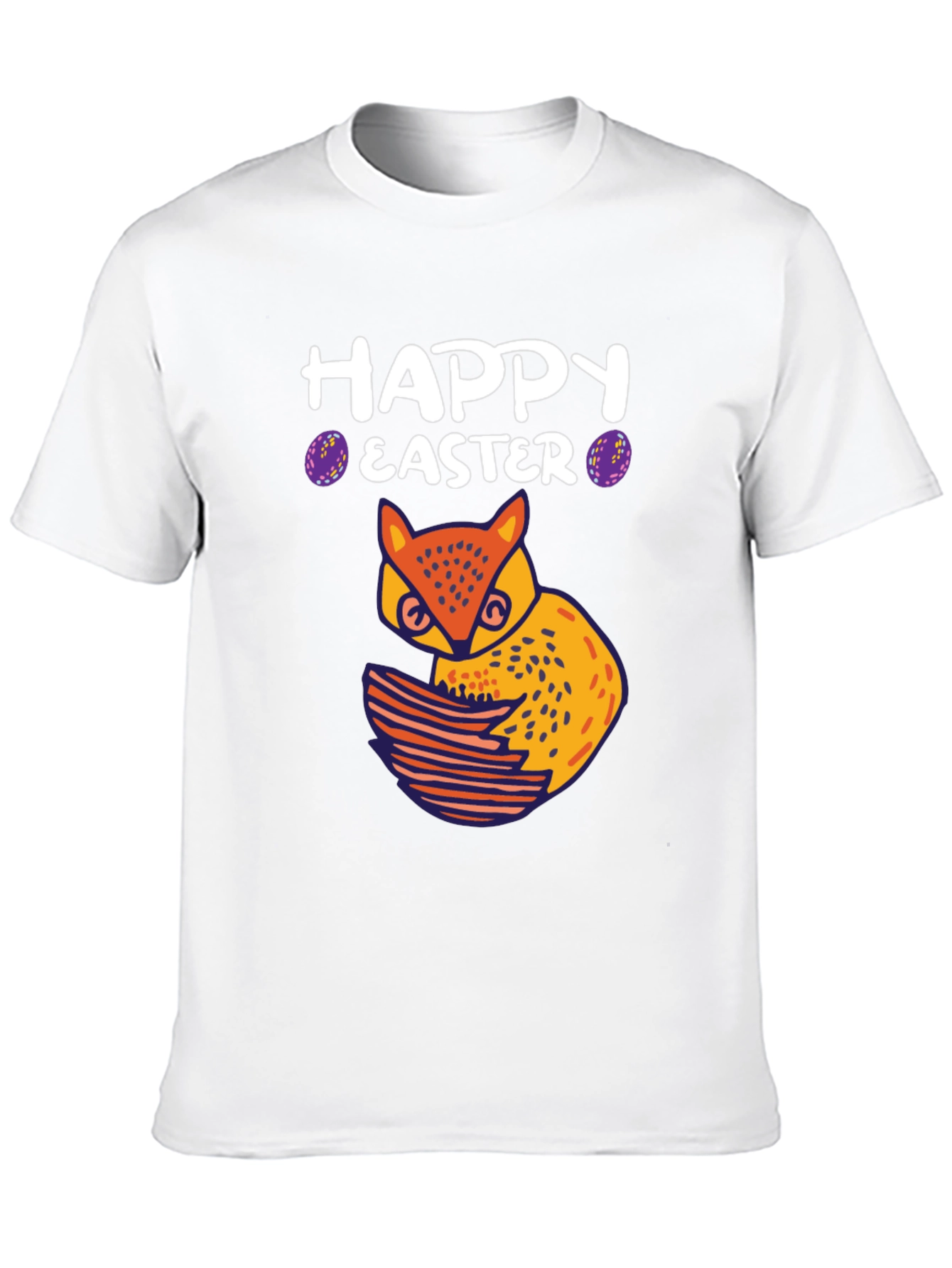Happy Easter Owl T-Shirt - Black