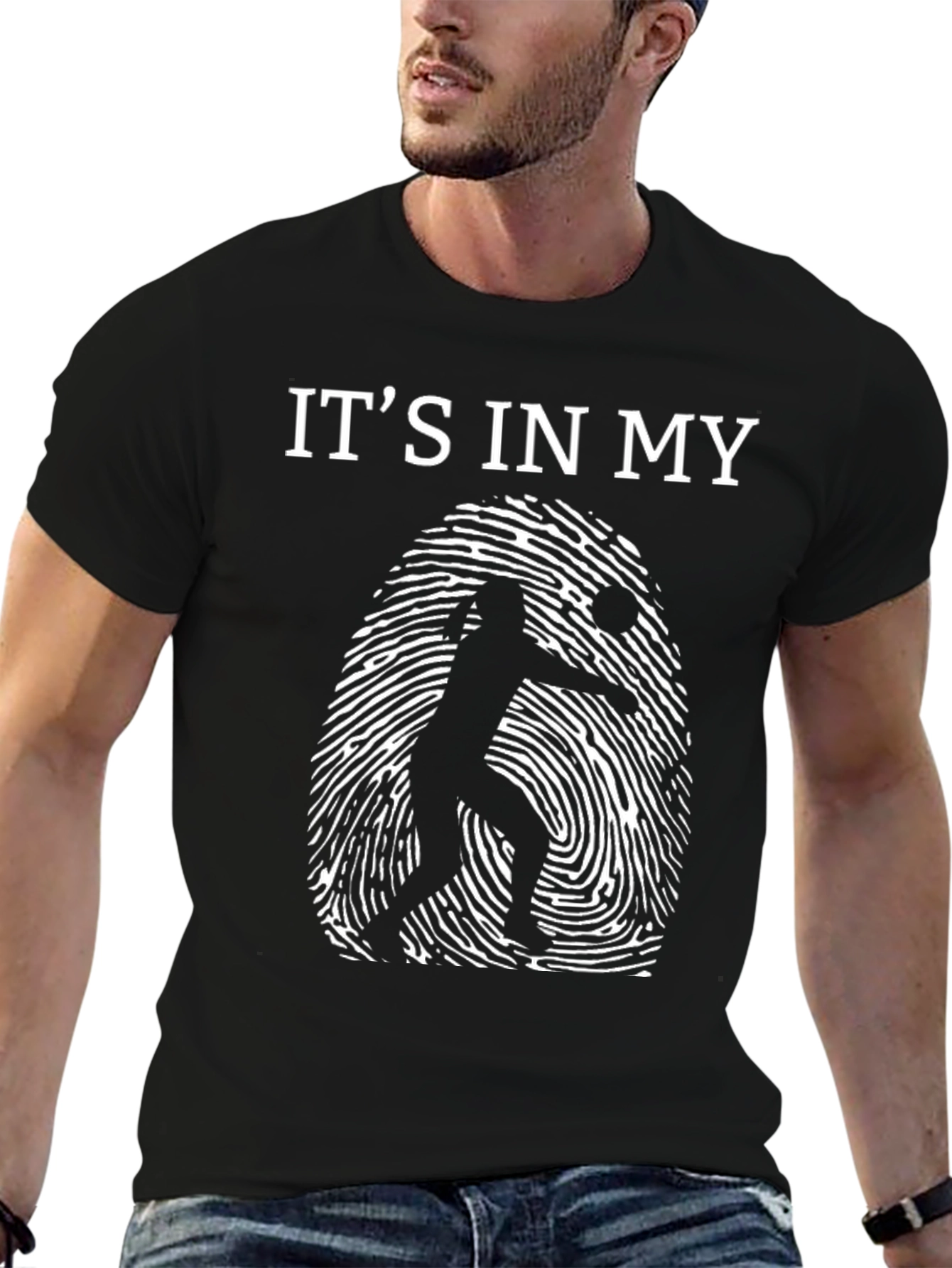 Volleyball in My DNA Black T-Shirt