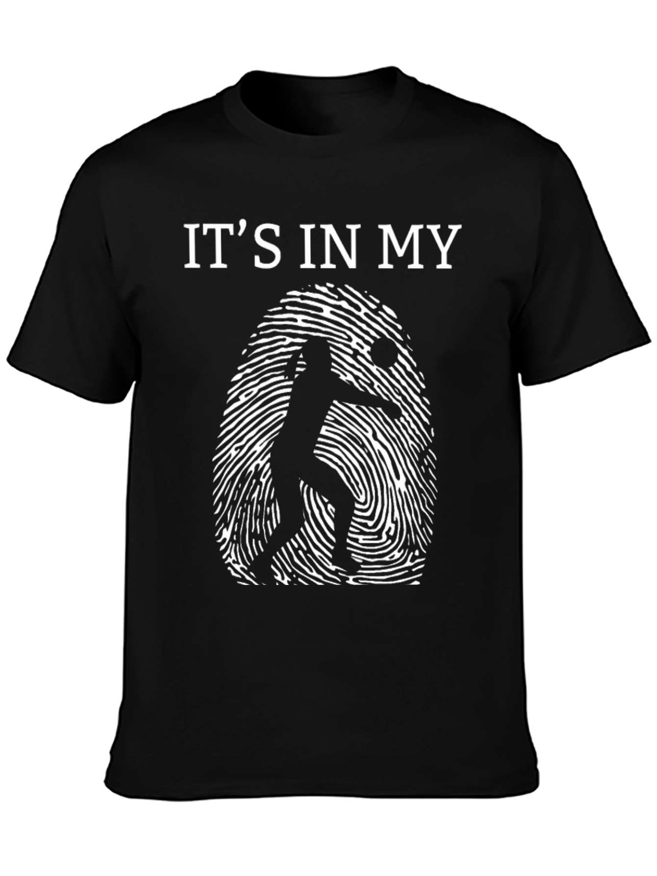 Volleyball in My DNA Black T-Shirt