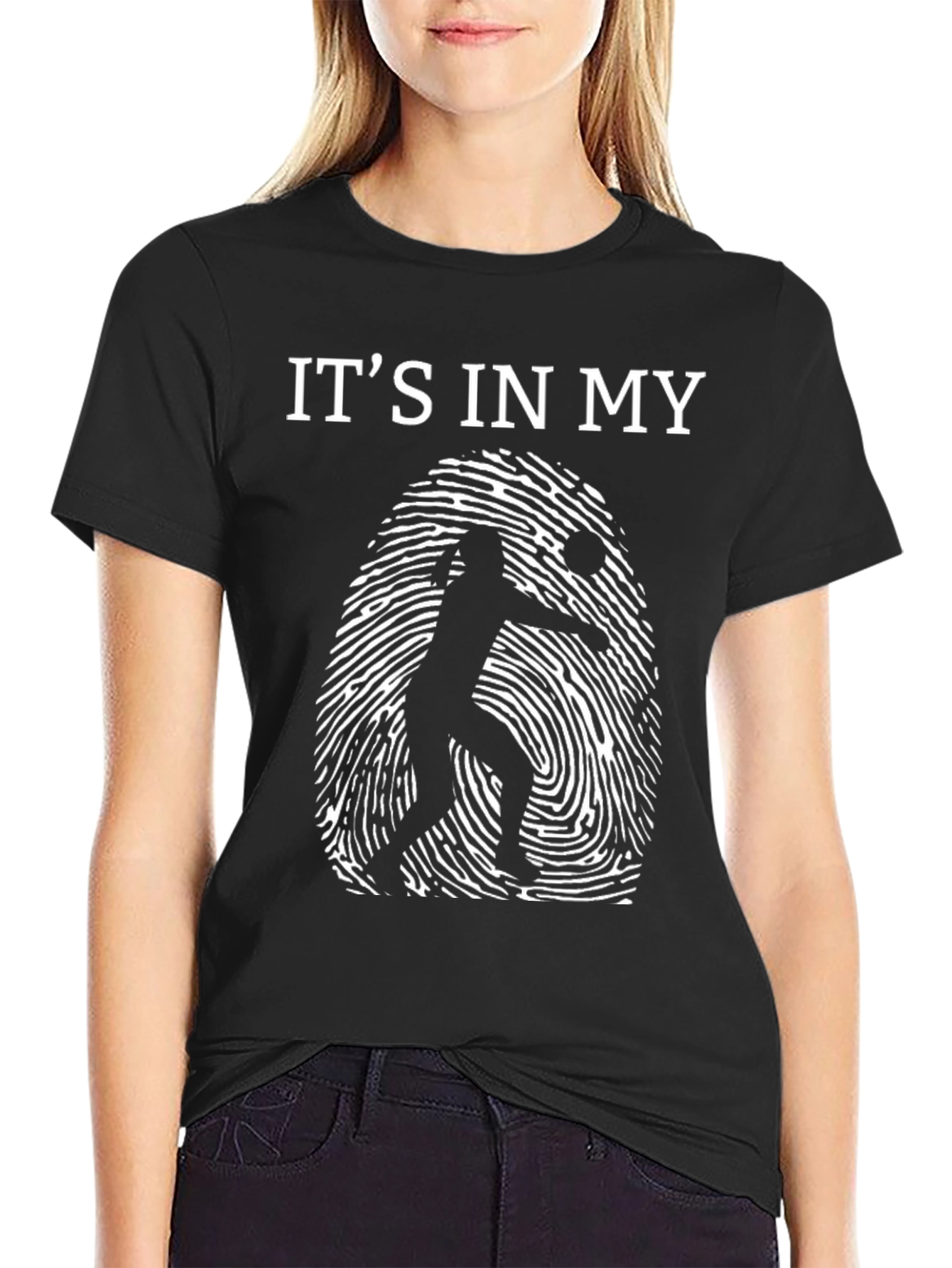 Volleyball in My DNA Black T-Shirt