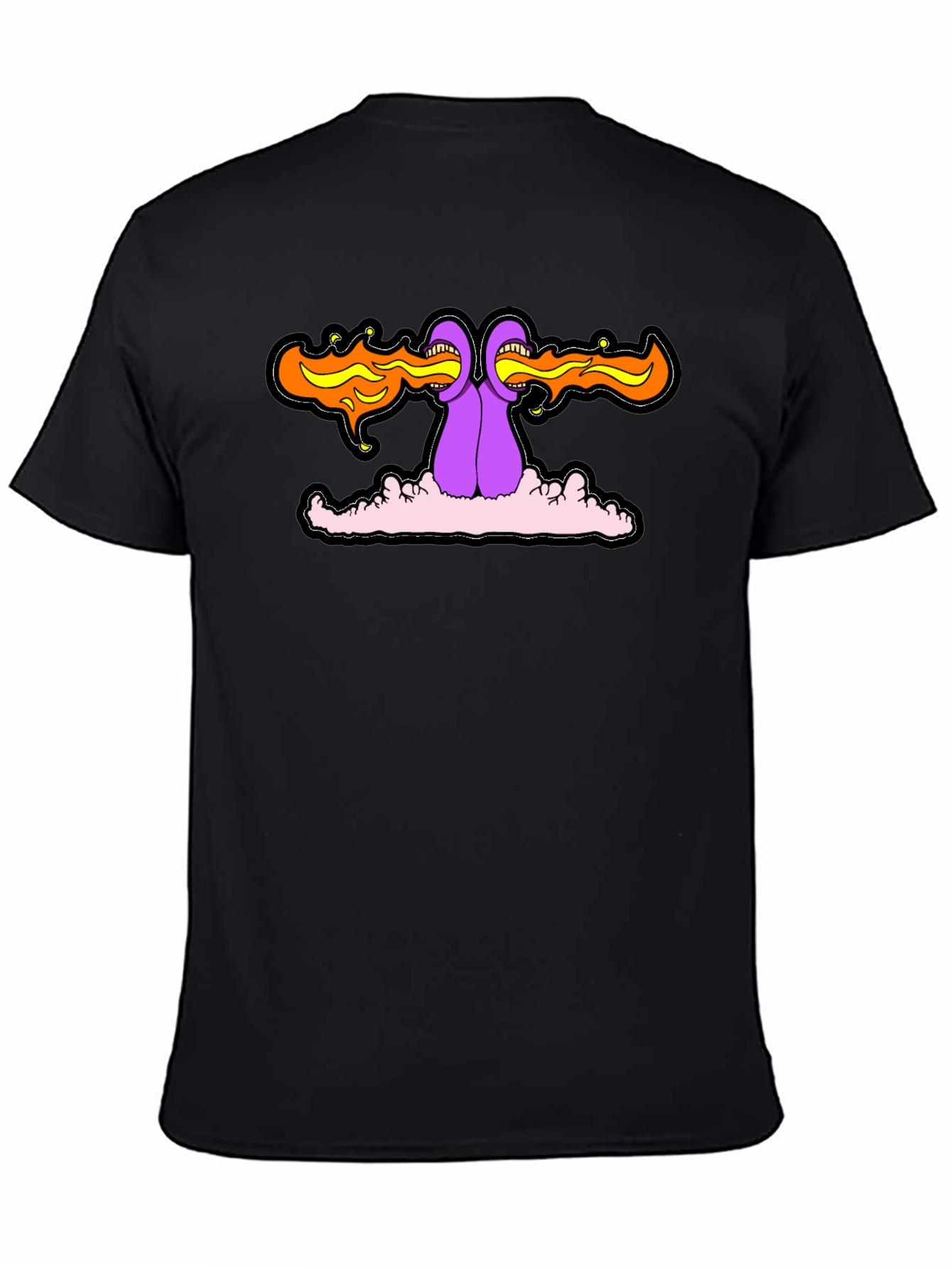 Psychedelic Fire-Breathing Monster Graphic Tee